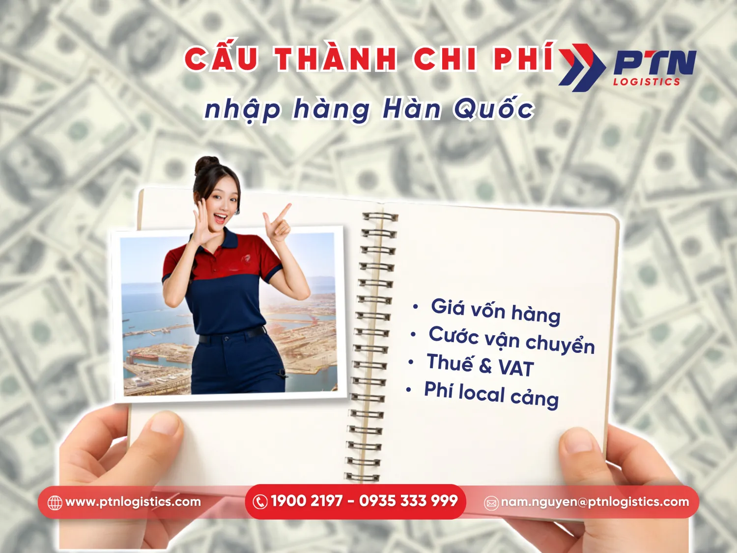 Chi phí khi nhập hàng từ Hàn về Việt Nam