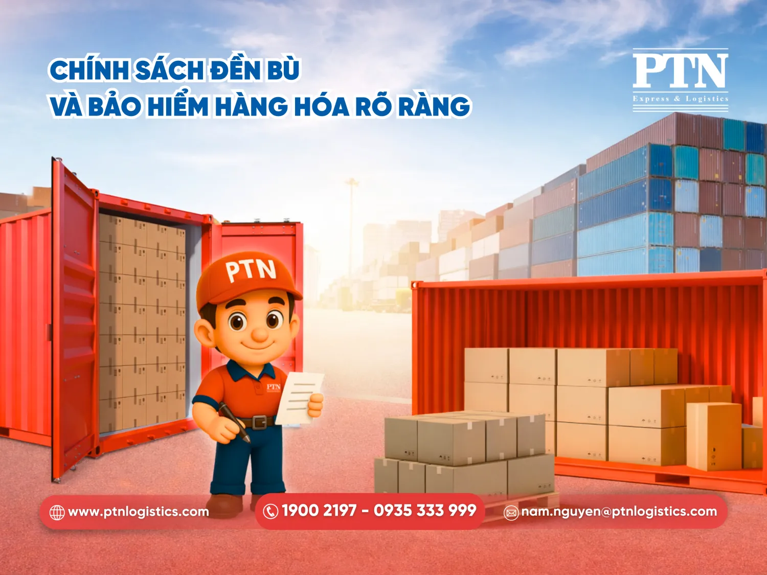 Chính sách đền bù và bảo hiểm hàng hóa rõ ràng