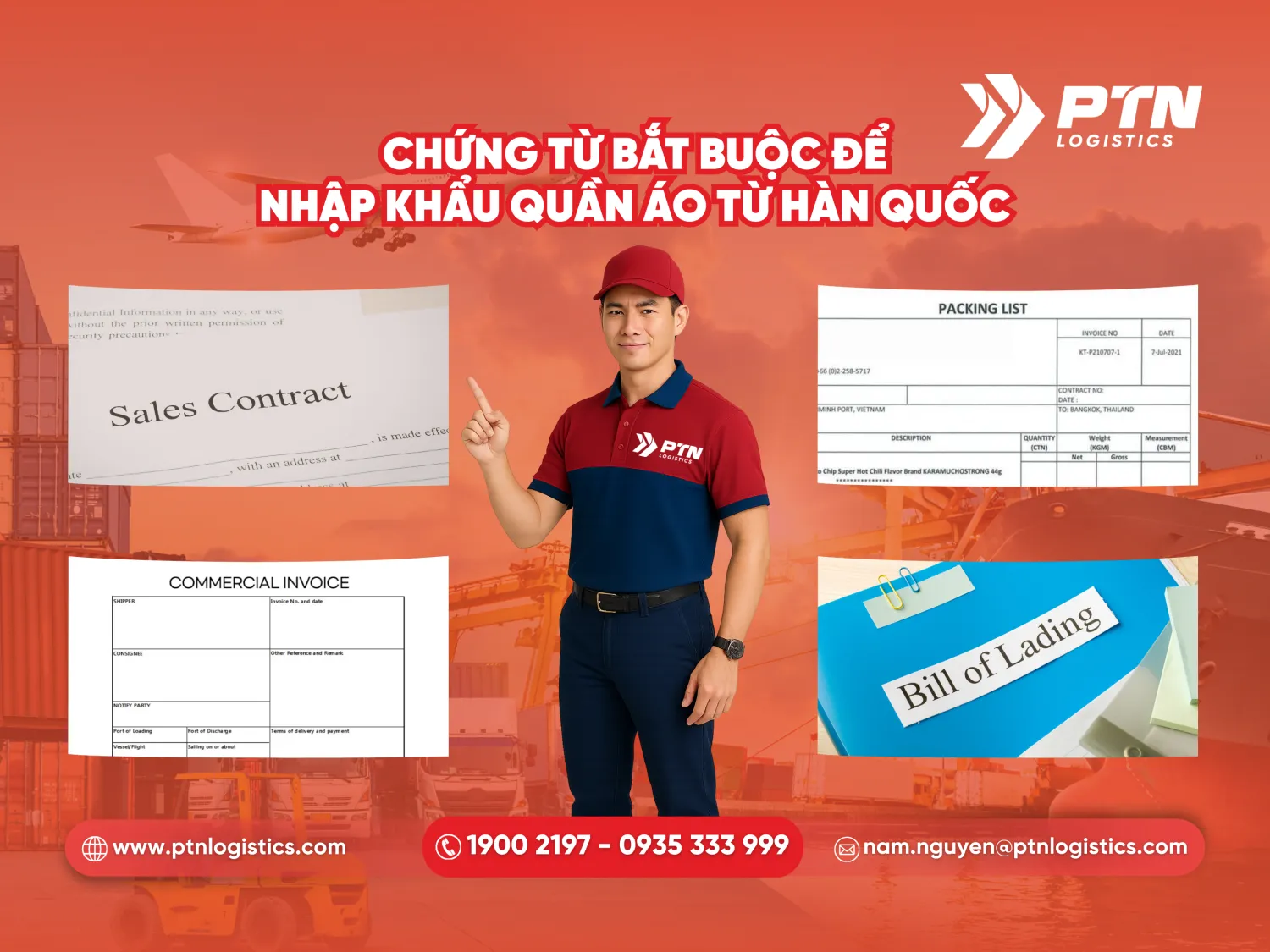 Chứng từ bắt buộc để nhập khẩu quần áo từ Hàn Quốc về Việt Nam