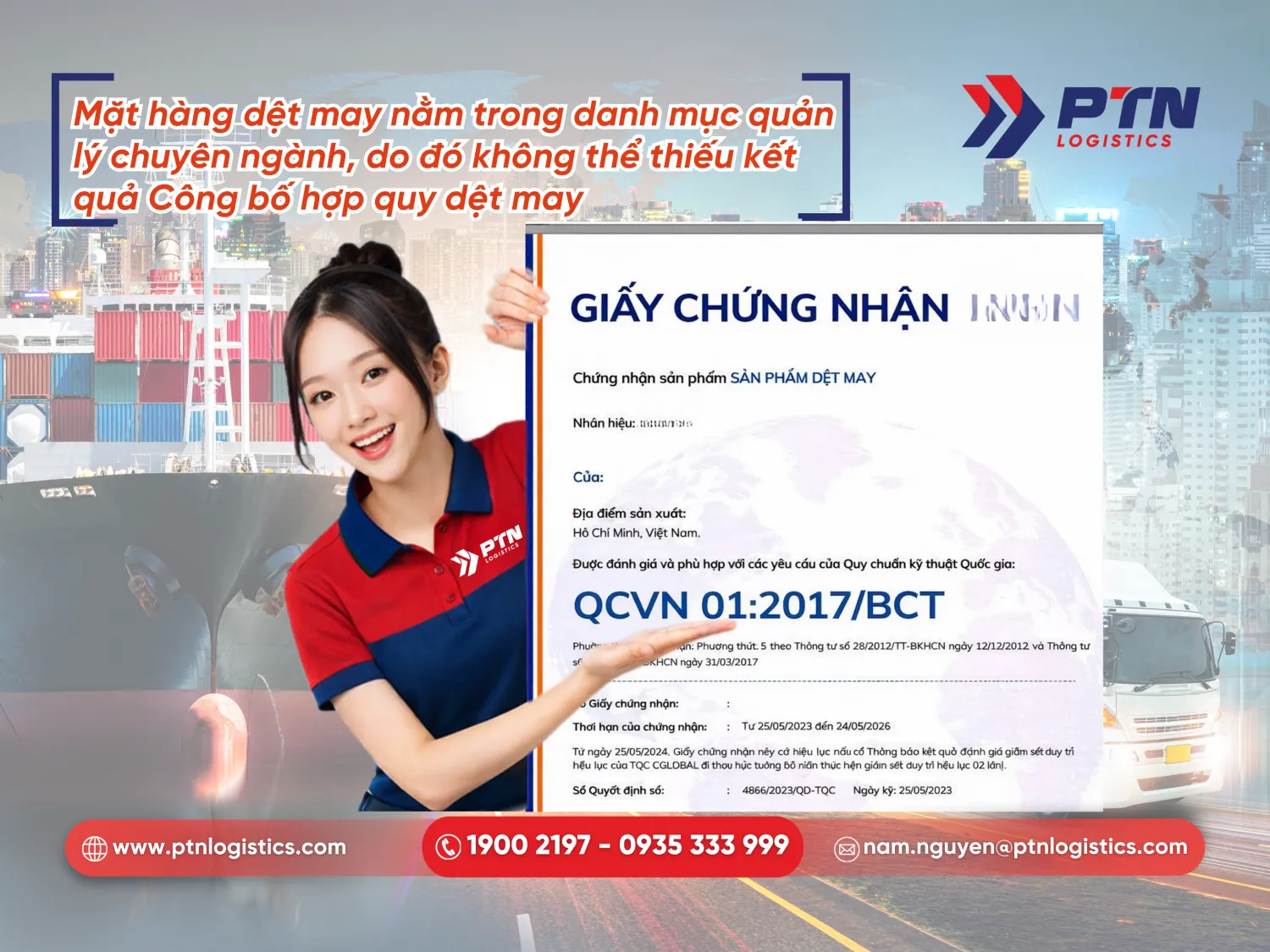 Công bố hợp quy ngành dệt may