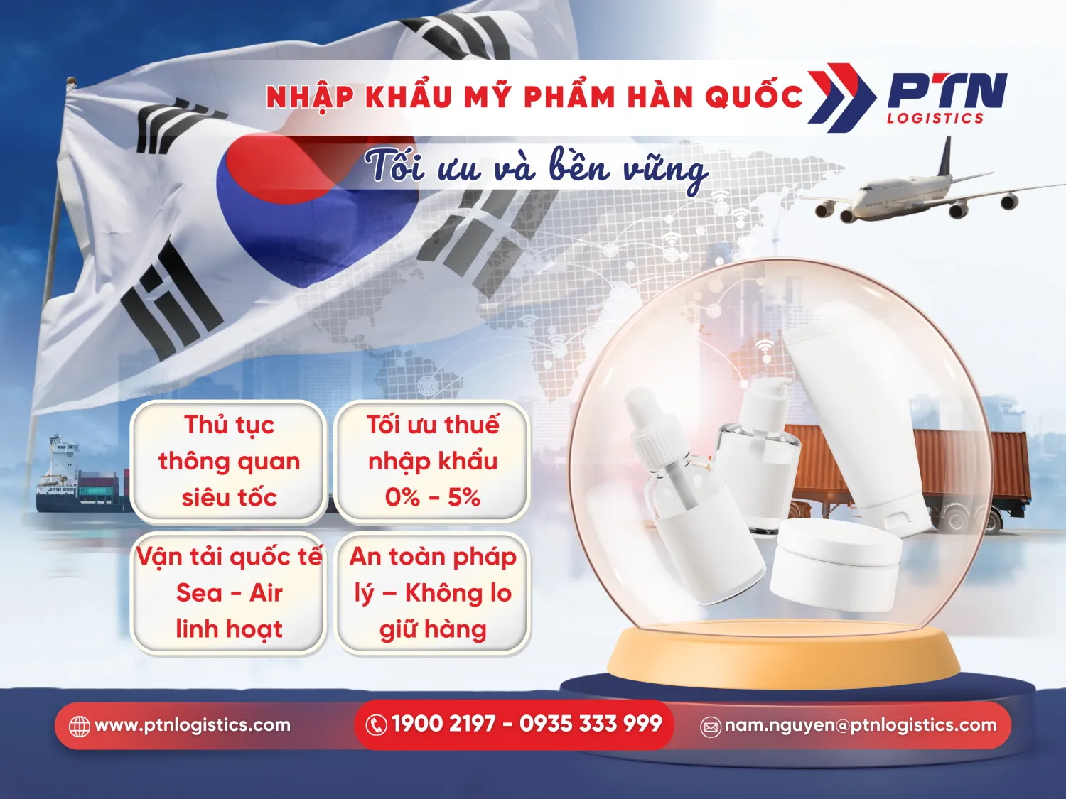 Công ty nhập khẩu mỹ phẩm Hàn Quốc uy tín