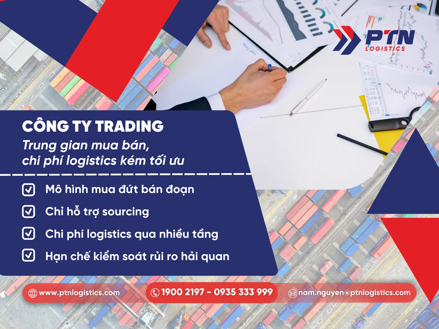 Công ty trading trung gian mua bán