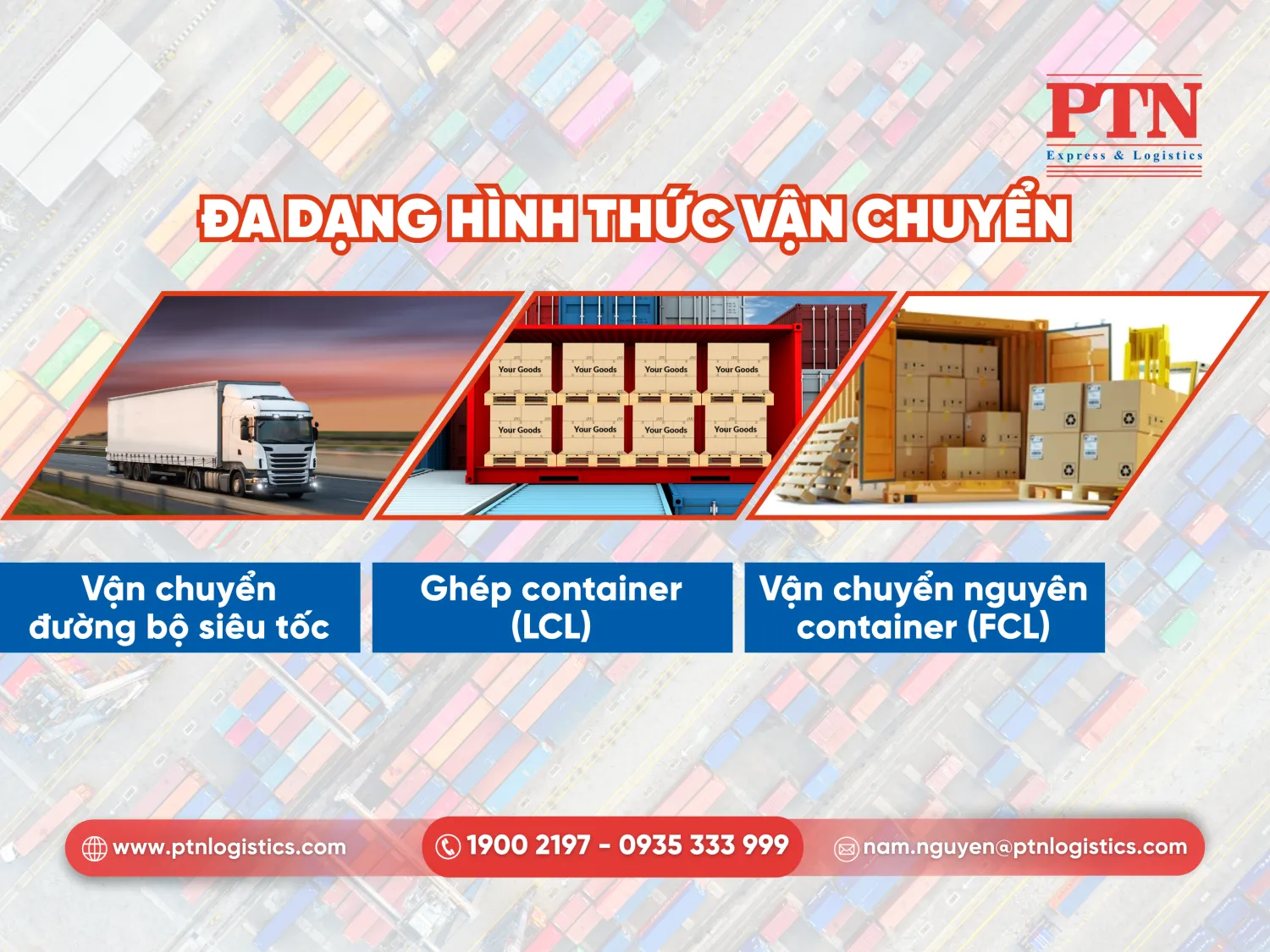 Đa dạng hình thức vận chuyển
