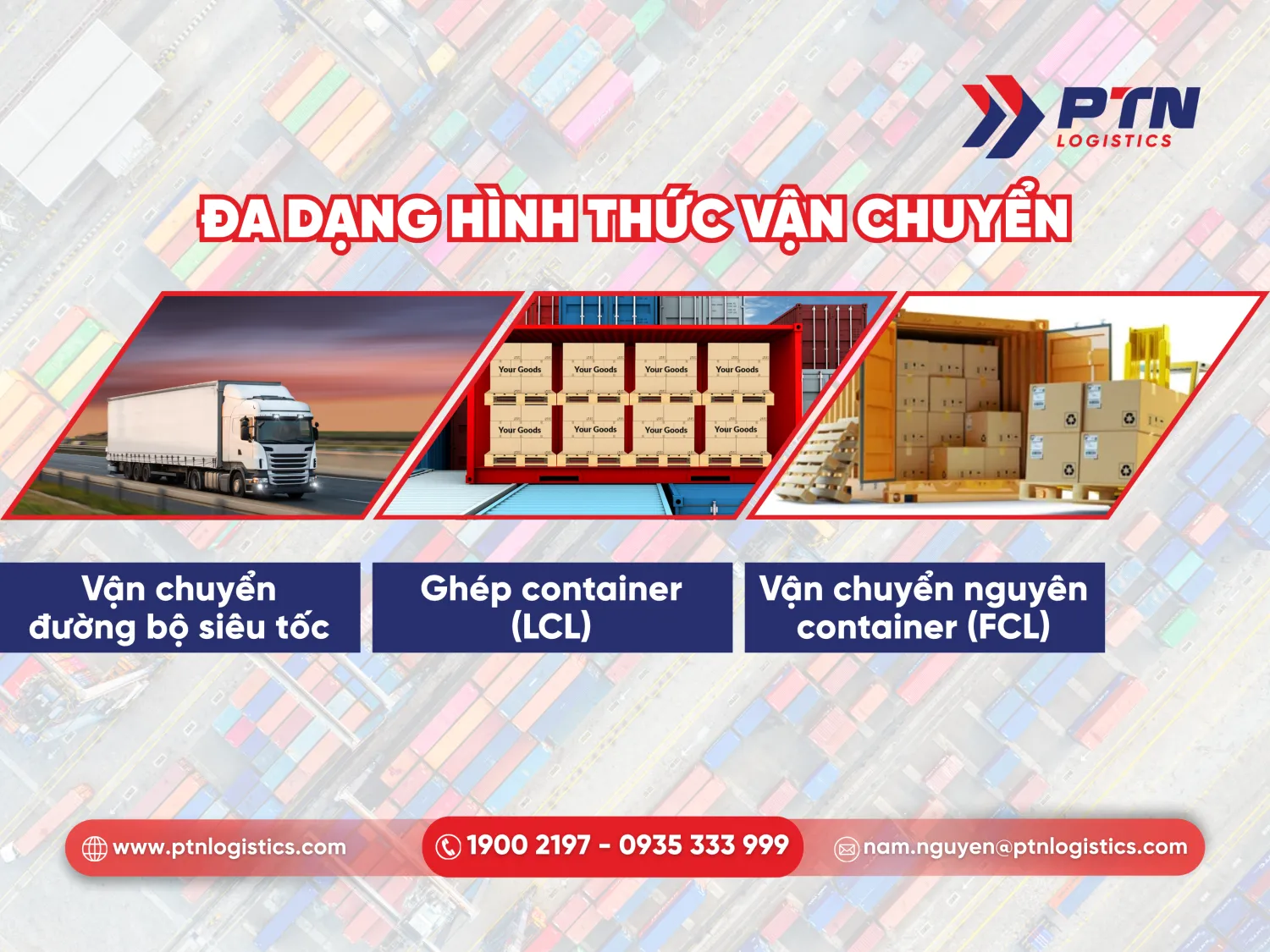 Đa dạng phương thức vận chuyển