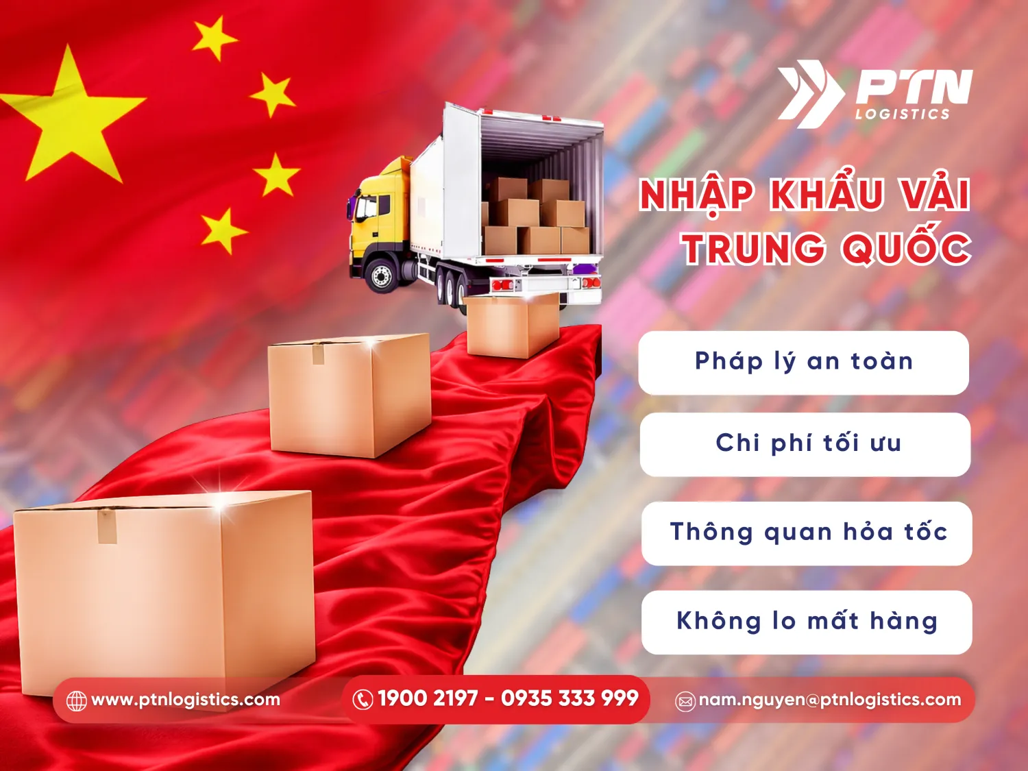 Dịch vụ nhập vải Trung Quốc