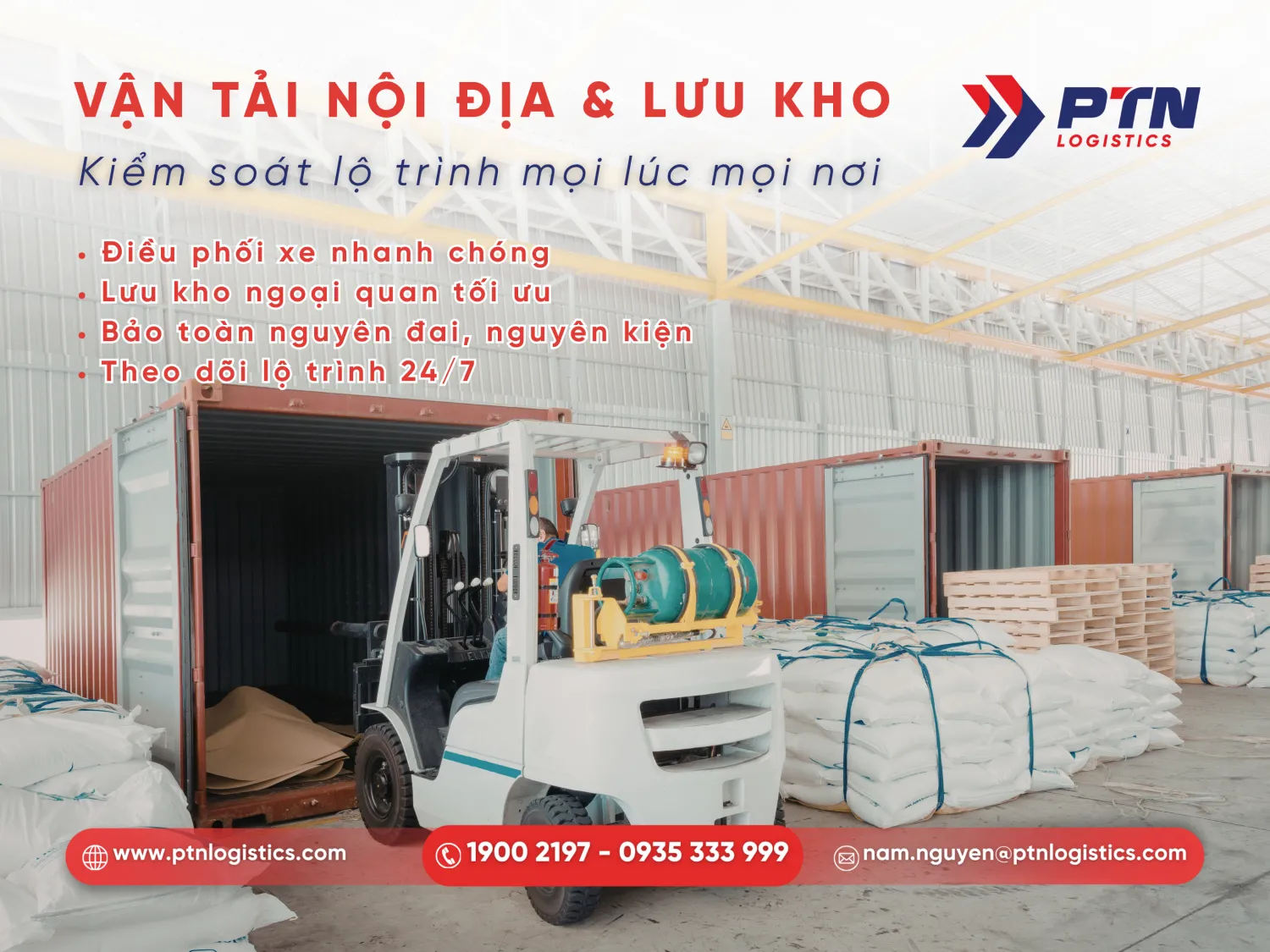 Dịch vụ vận chuyển nội địa và kho bãi