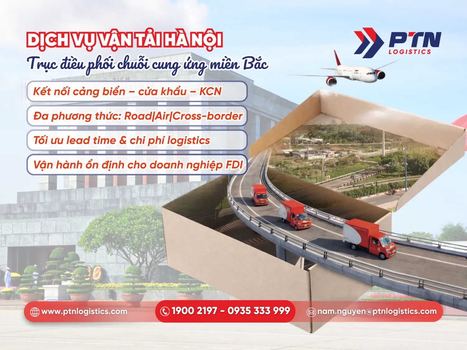 Dịch vụ vận tải Hà Nội, trục điều phối chuỗi cung ứng miền Bắc