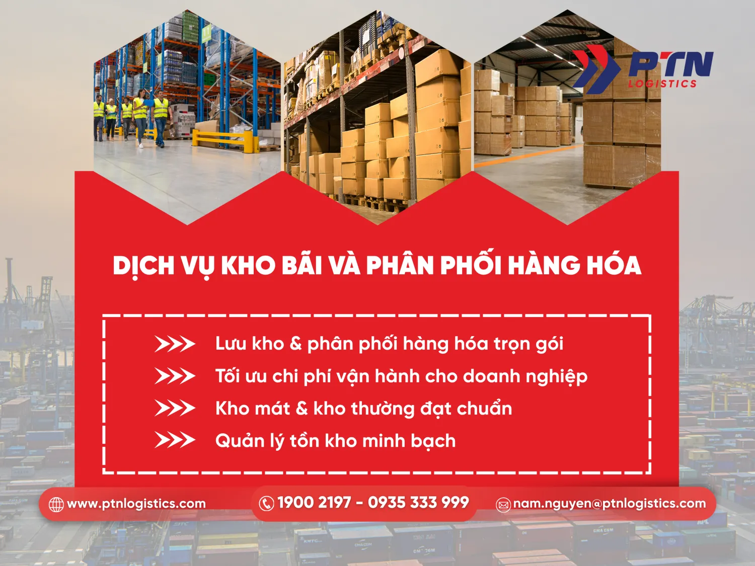 Dịch vụ về kho bãi và phân phối hàng hóa