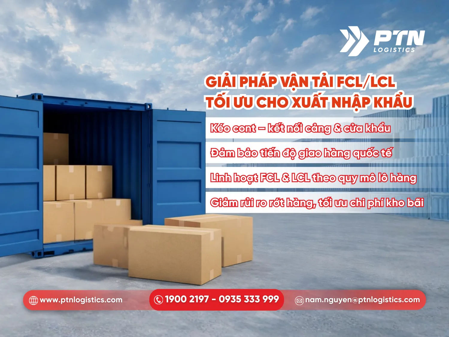 Giải pháp vận tải hàng hóa xuất nhập khẩu