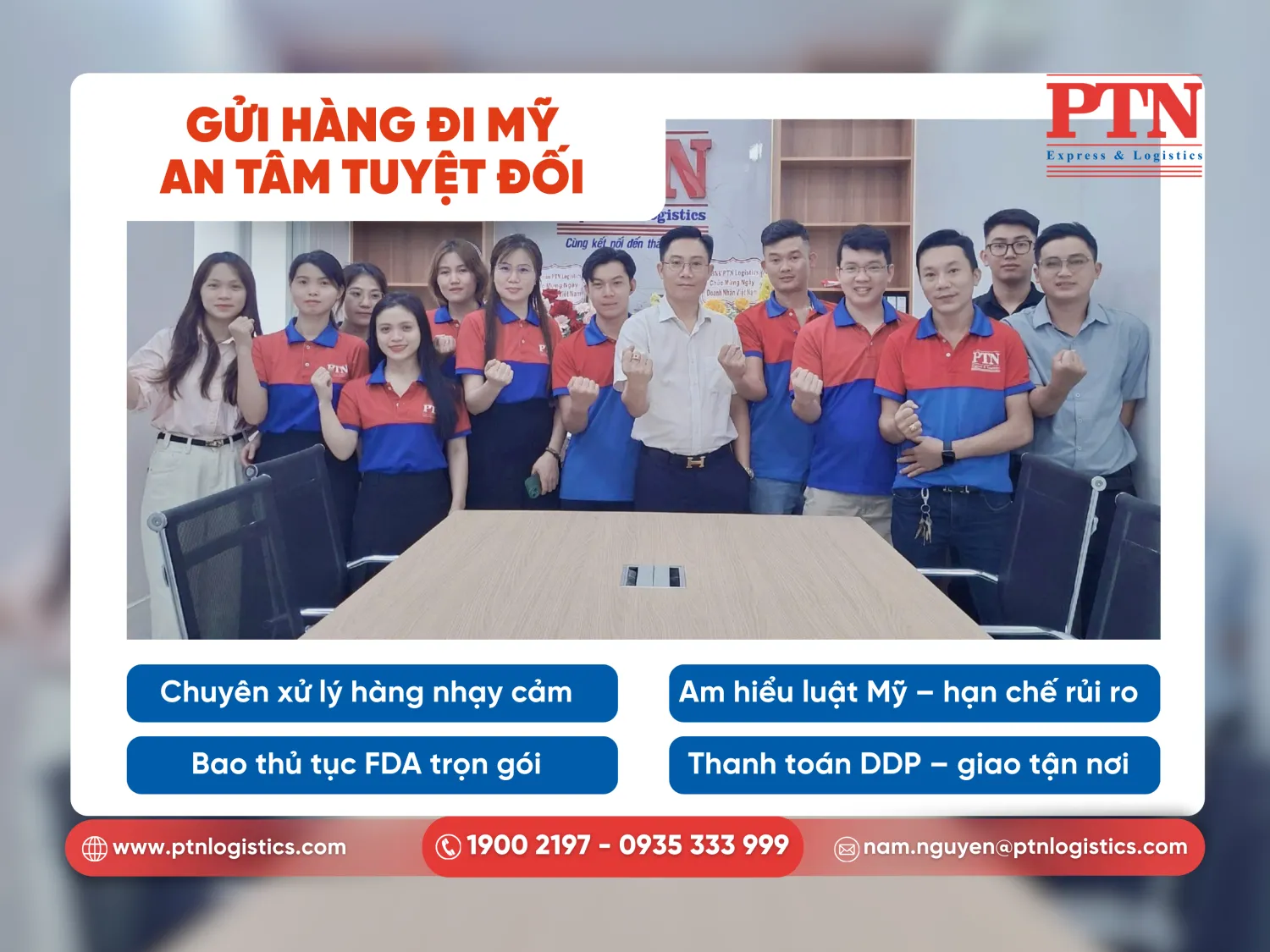 Gửi hàng đi Mỹ an tâm tuyệt đối