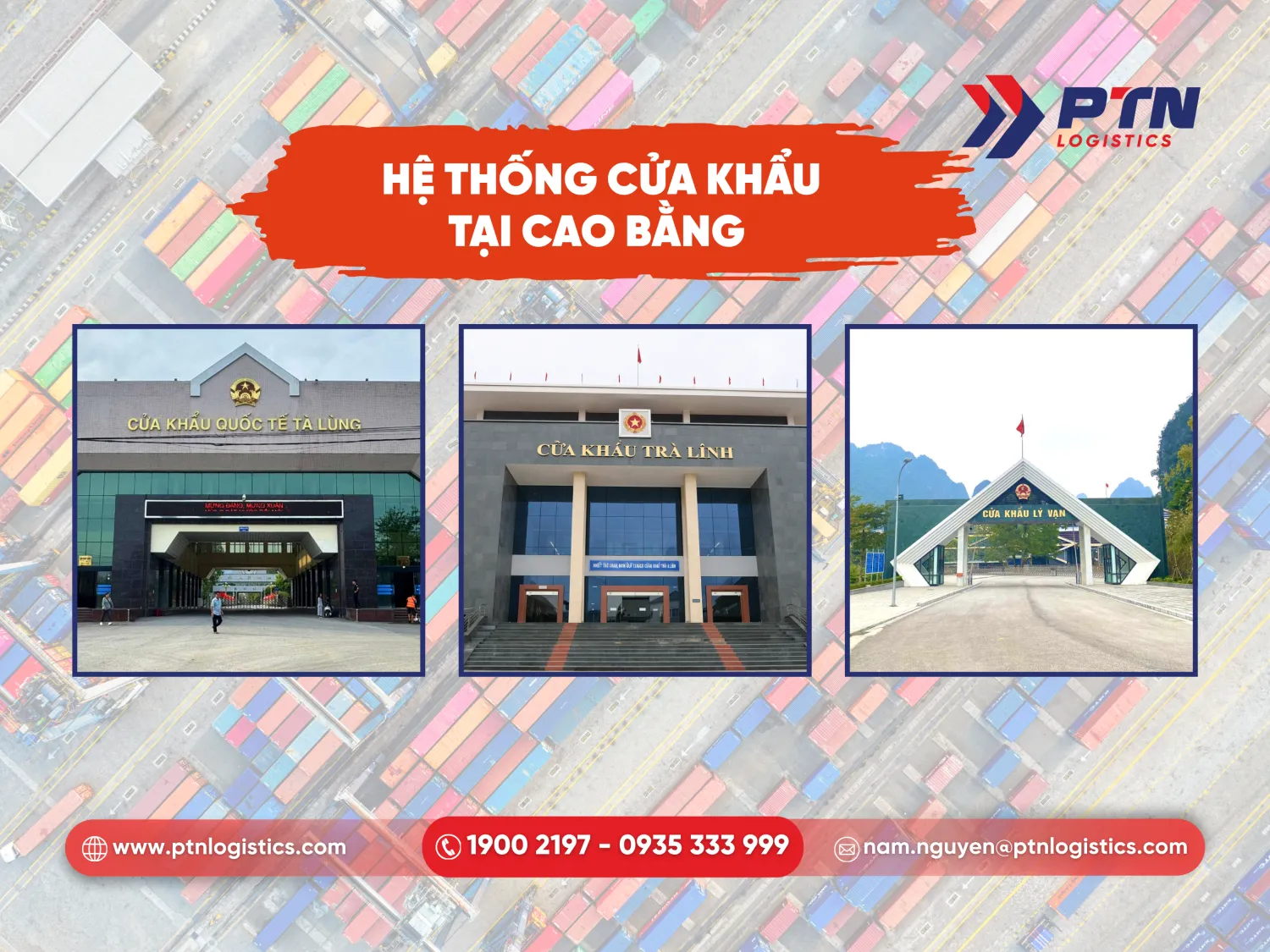 Hệ thống cửa khẩu ngay tại cửa khẩu Cao Bằng