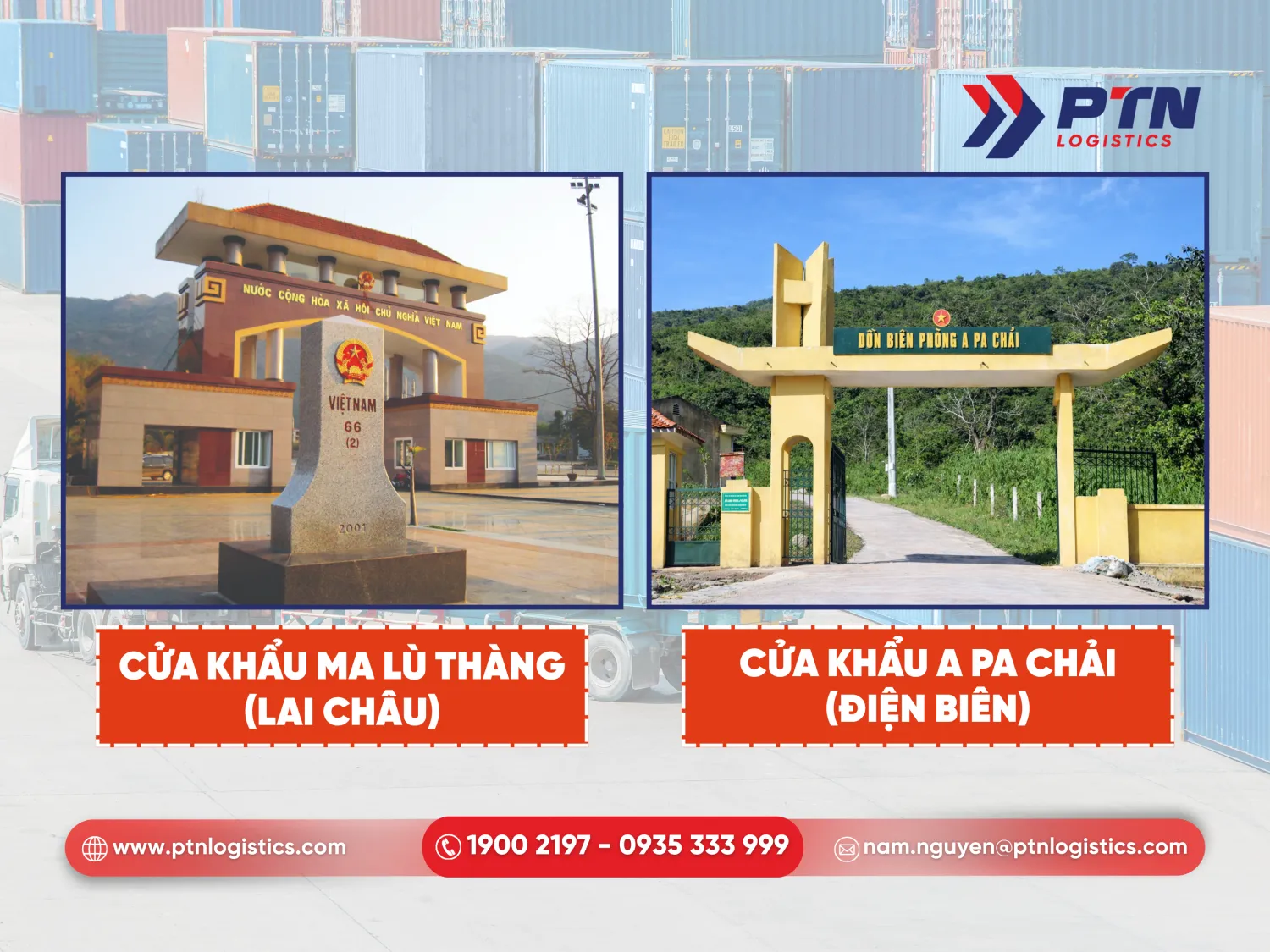 Hệ thống cửa khẩu ở Lai Châu và Điện Biên