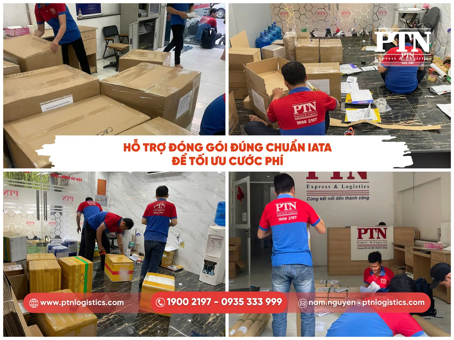 Hỗ trợ đóng gói đúng, chuẩn IATA để tối ưu cước phí