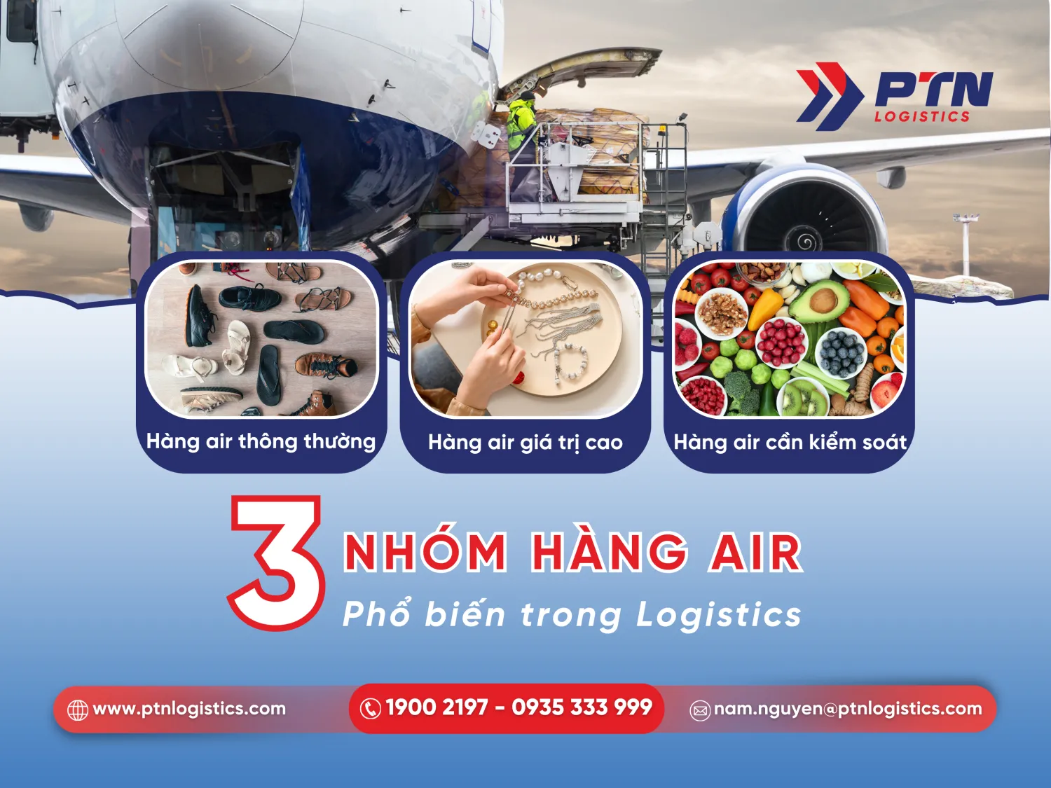 Những loại hàng air phổ biến