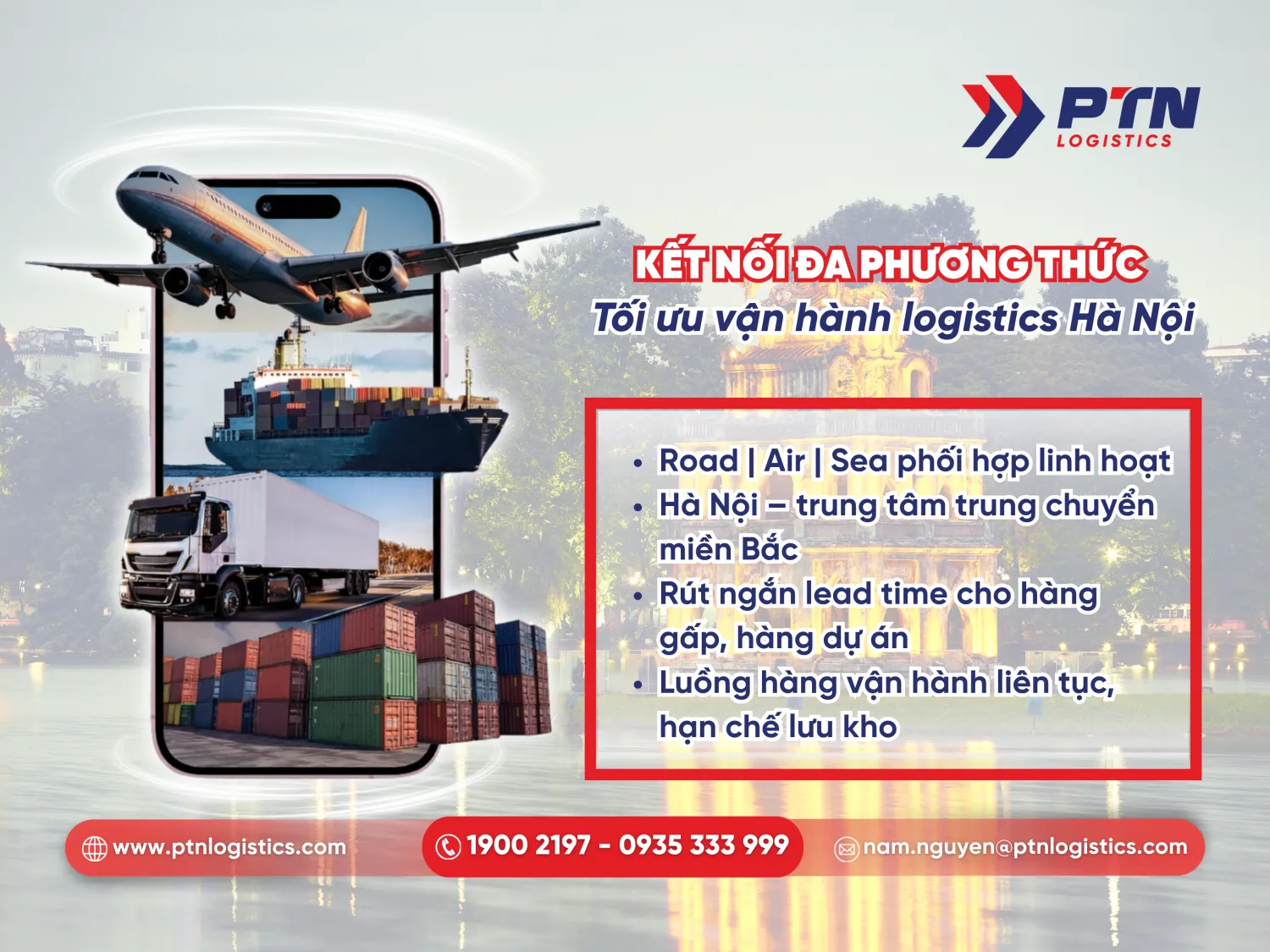 Kết nối đa phương thức hỗ trợ tối ưu vận hành logistics Hà Nội