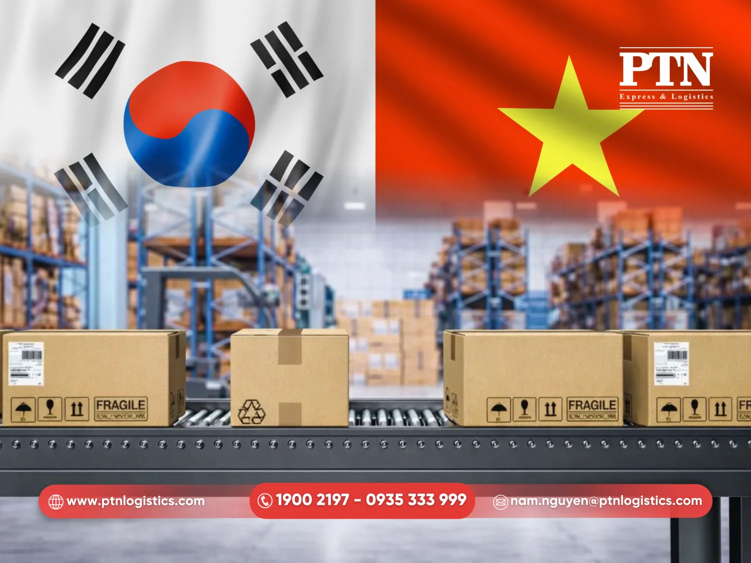 Kết nối đại lý Hàn Quốc và theo dõi đóng gói hàng hóa