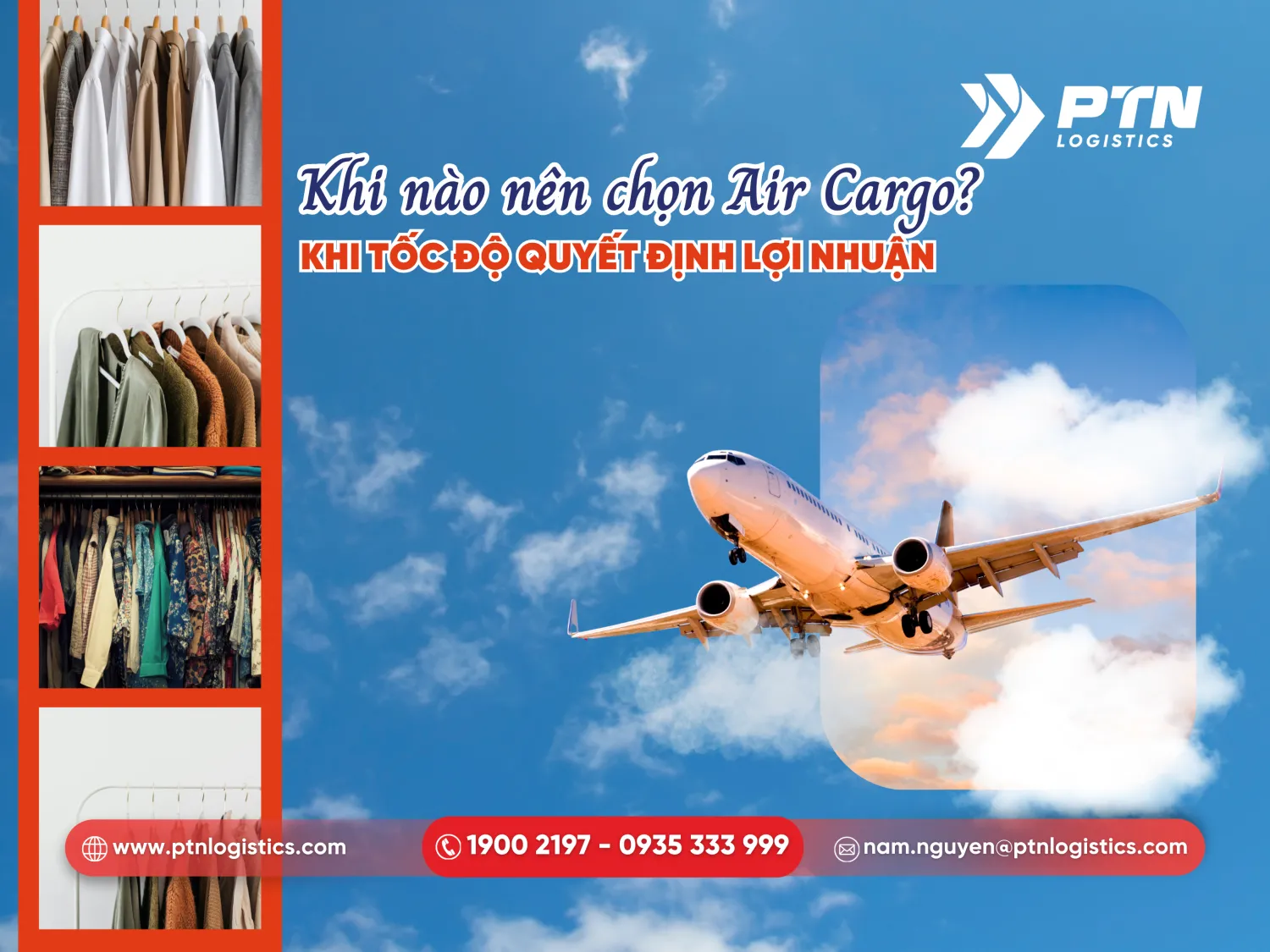 Khi nào nên chọn dịch vụ air cargo nhập khẩu quần áo