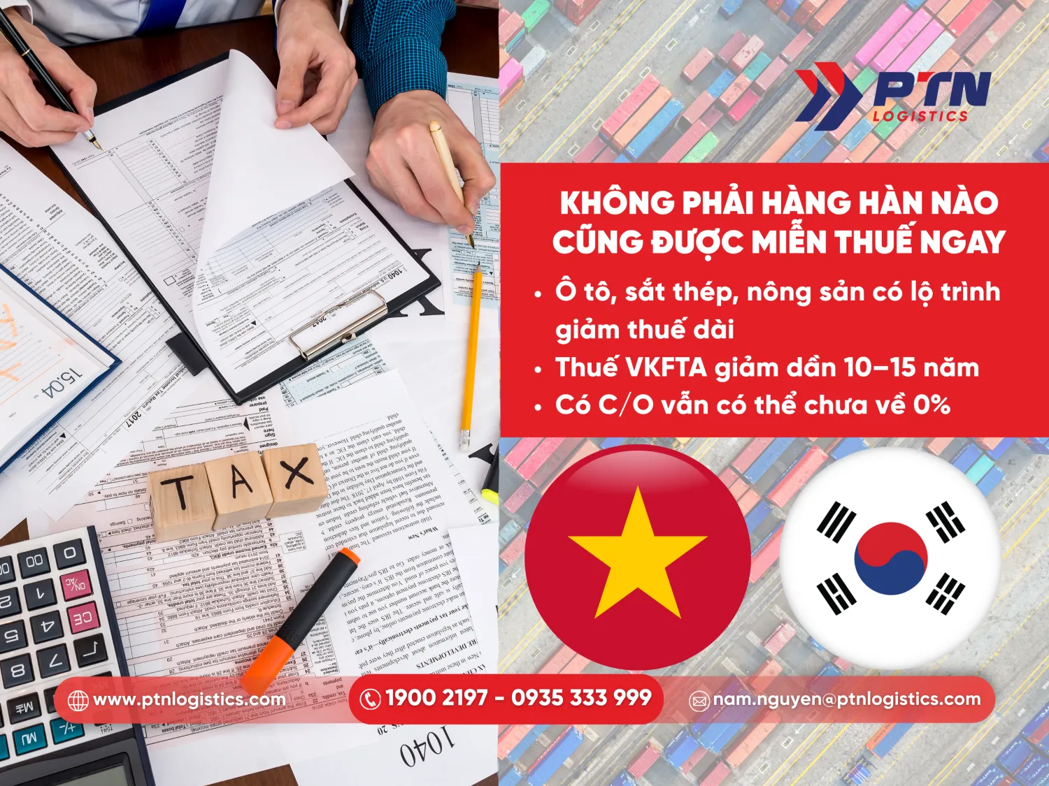 Không phải mặt hàng Hàn nào cũng được miễn thuế ngay