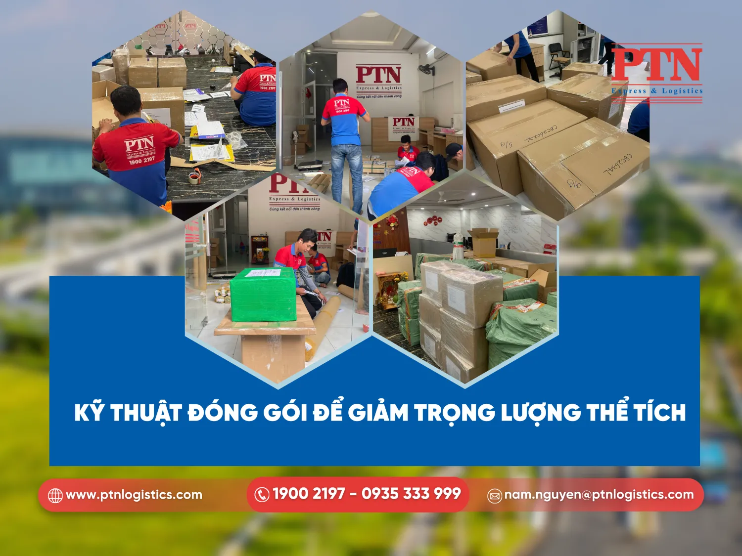 Kỹ thuật đóng gói để giảm trọng lượng thể tích