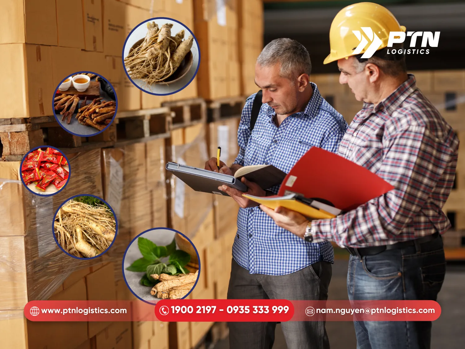 Mở tờ khai và lấy mẫu sâm kiểm tra thực tế ngay tại cảng