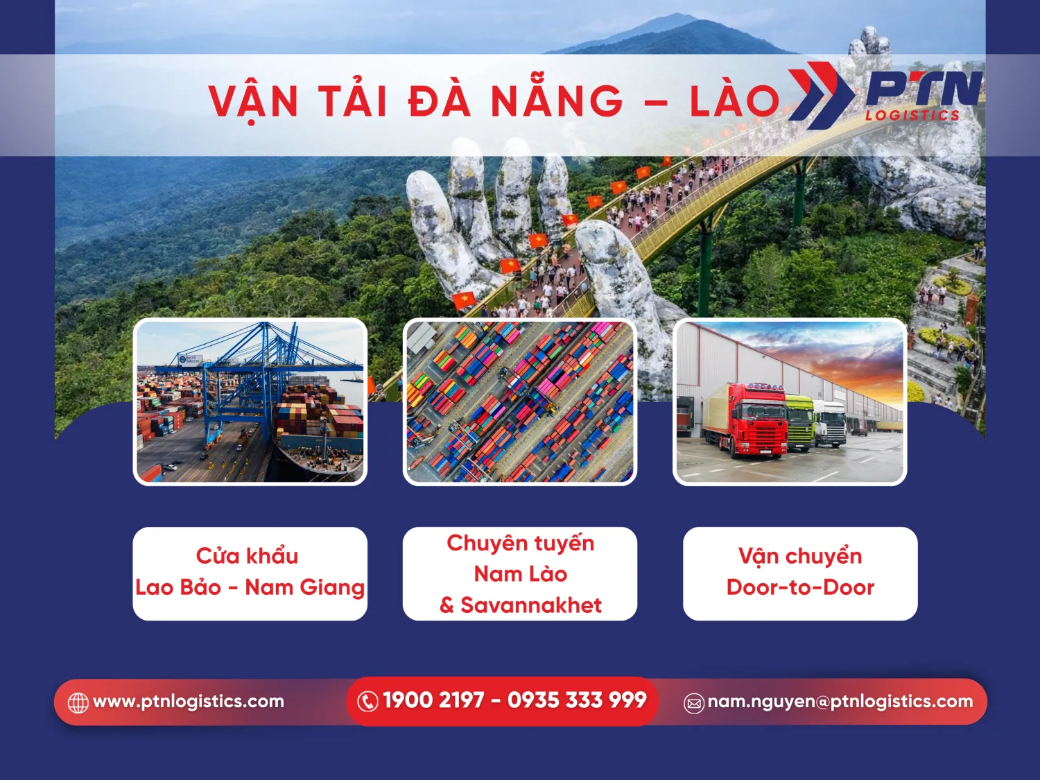 Một số tuyến vận tải chủ lực Đà Nẵng