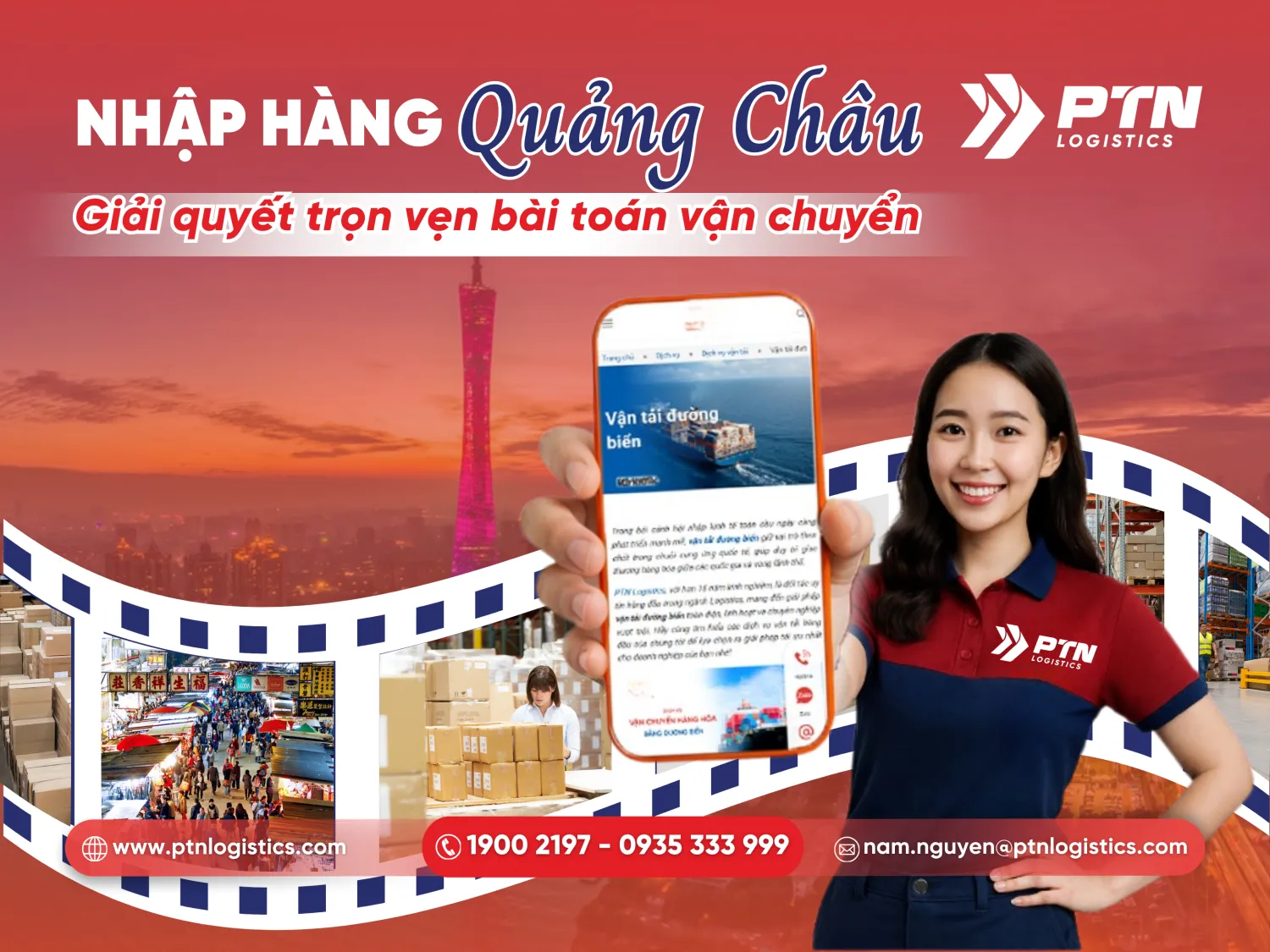 Nhập hàng Quảng Châu - Giải quyết trọn vẹn bài toán vận chuyển