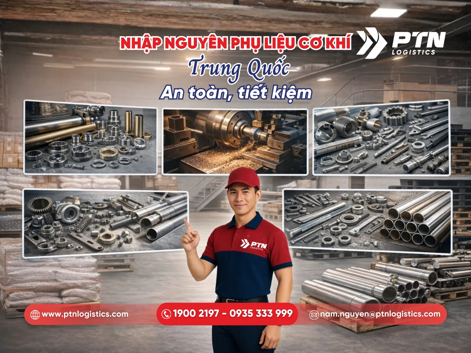 Nhập nguyên phụ liệu cơ khí Trung Quốc an toàn
