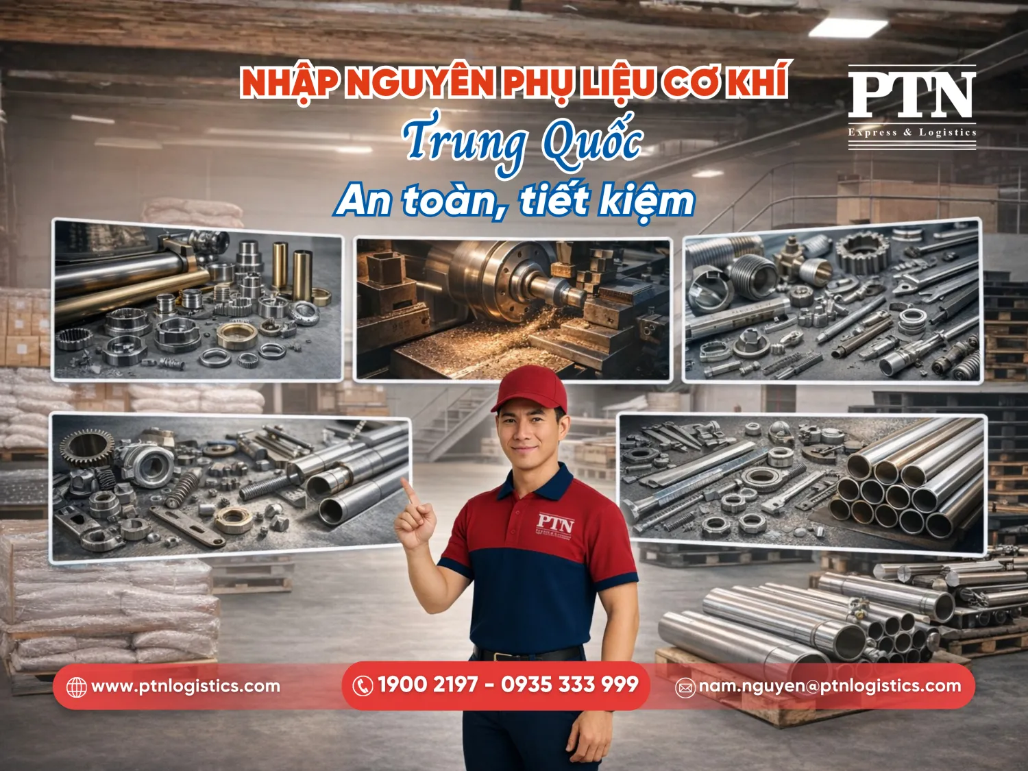Nhập nguyên phụ liệu cơ khí Trung Quốc