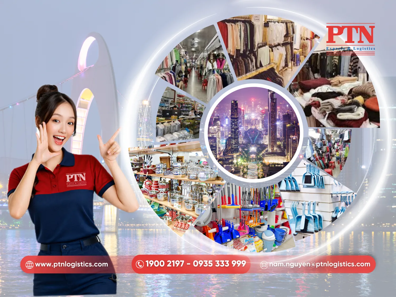 Nhu cầu nhập quần áo, đồ gia dụng Quảng Châu giá rẻ đang bùng nổ