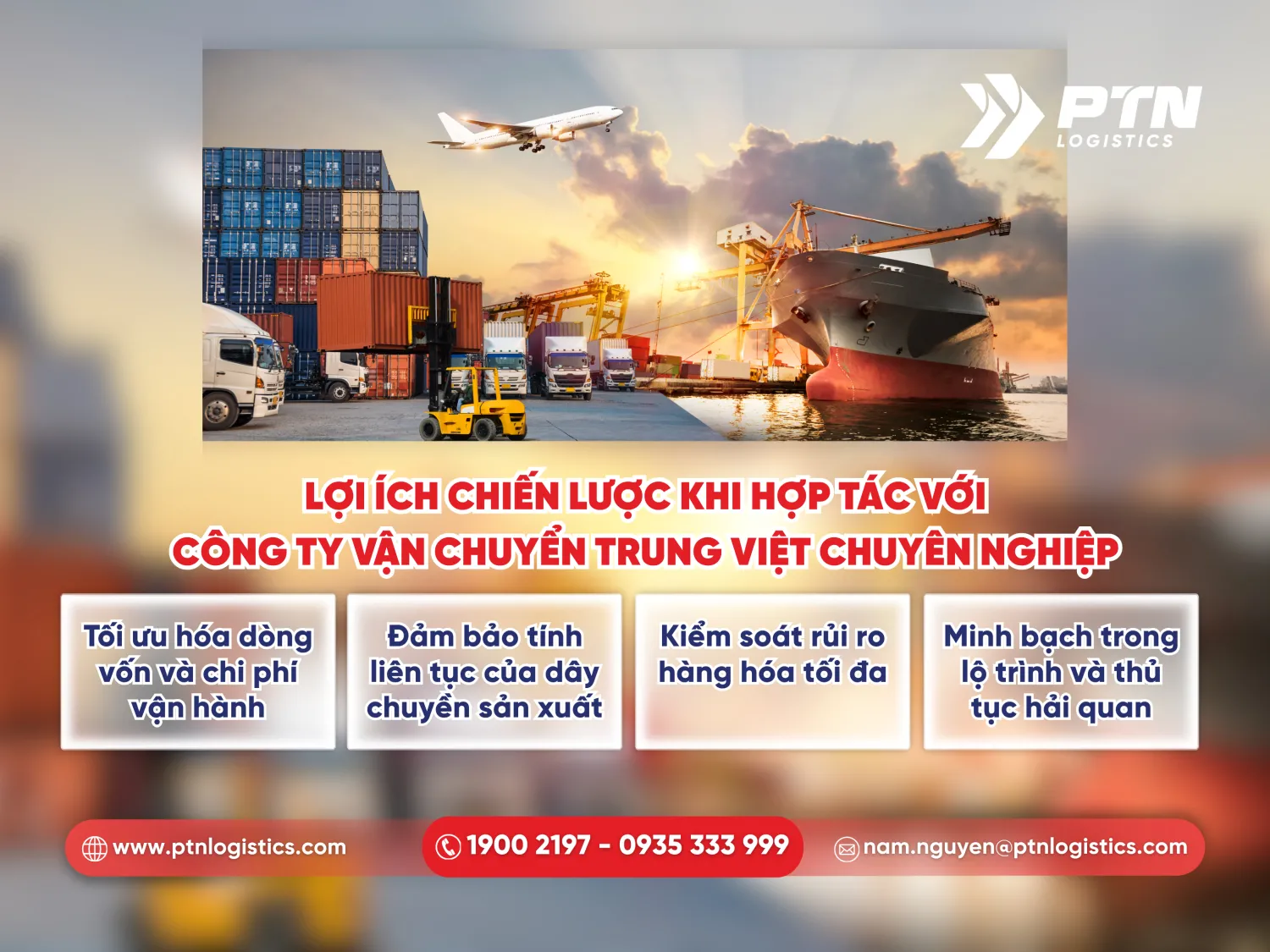 Những lợi ích chiến lược khi hợp tác với công ty vận chuyển Trung Việt chuyên nghiệp