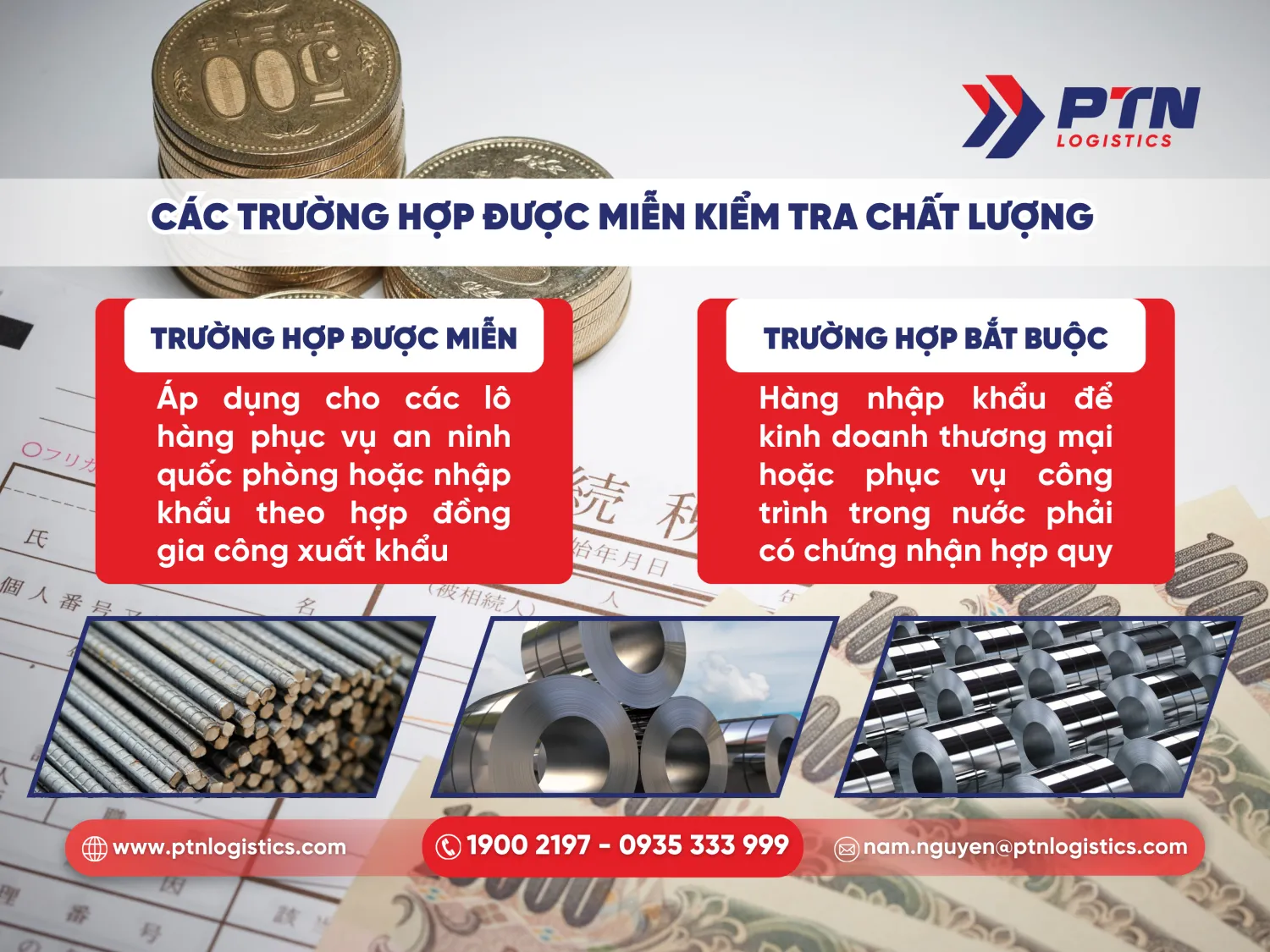 Những trường hợp được miễn kiểm tra chất lượng