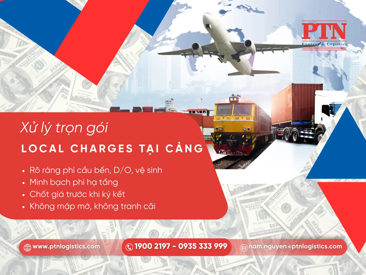 Phí local charges tại cảng xếp và cảng dỡ