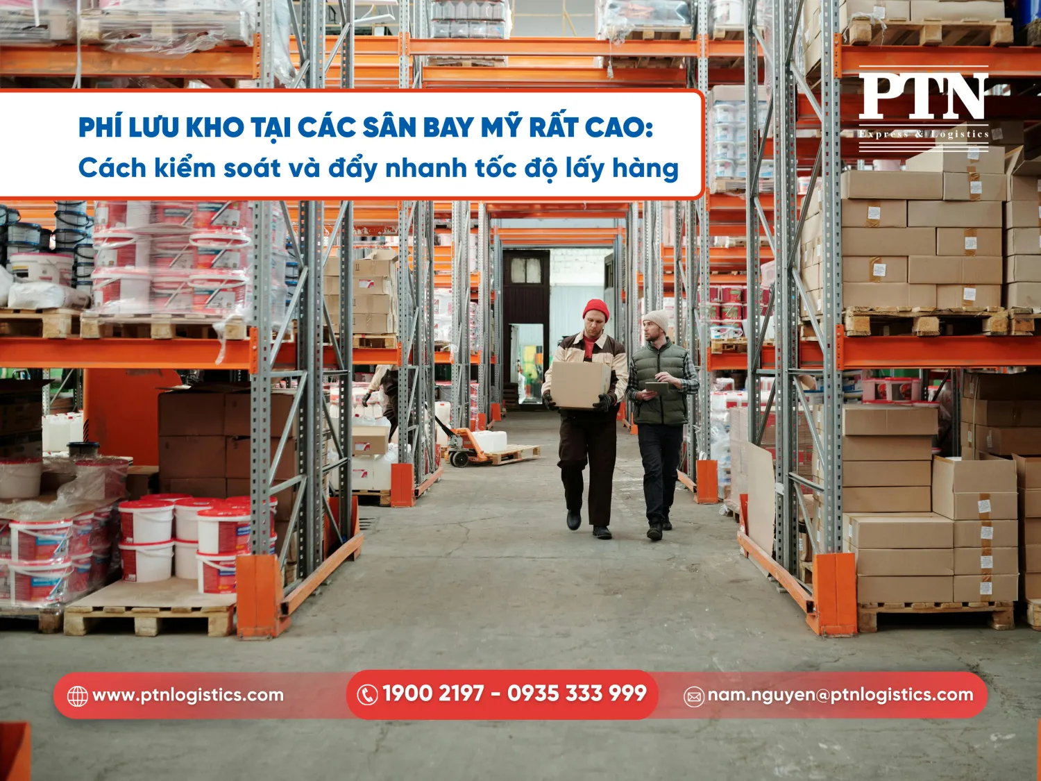 Phí lưu kho tại các sân bay Mỹ rất cao