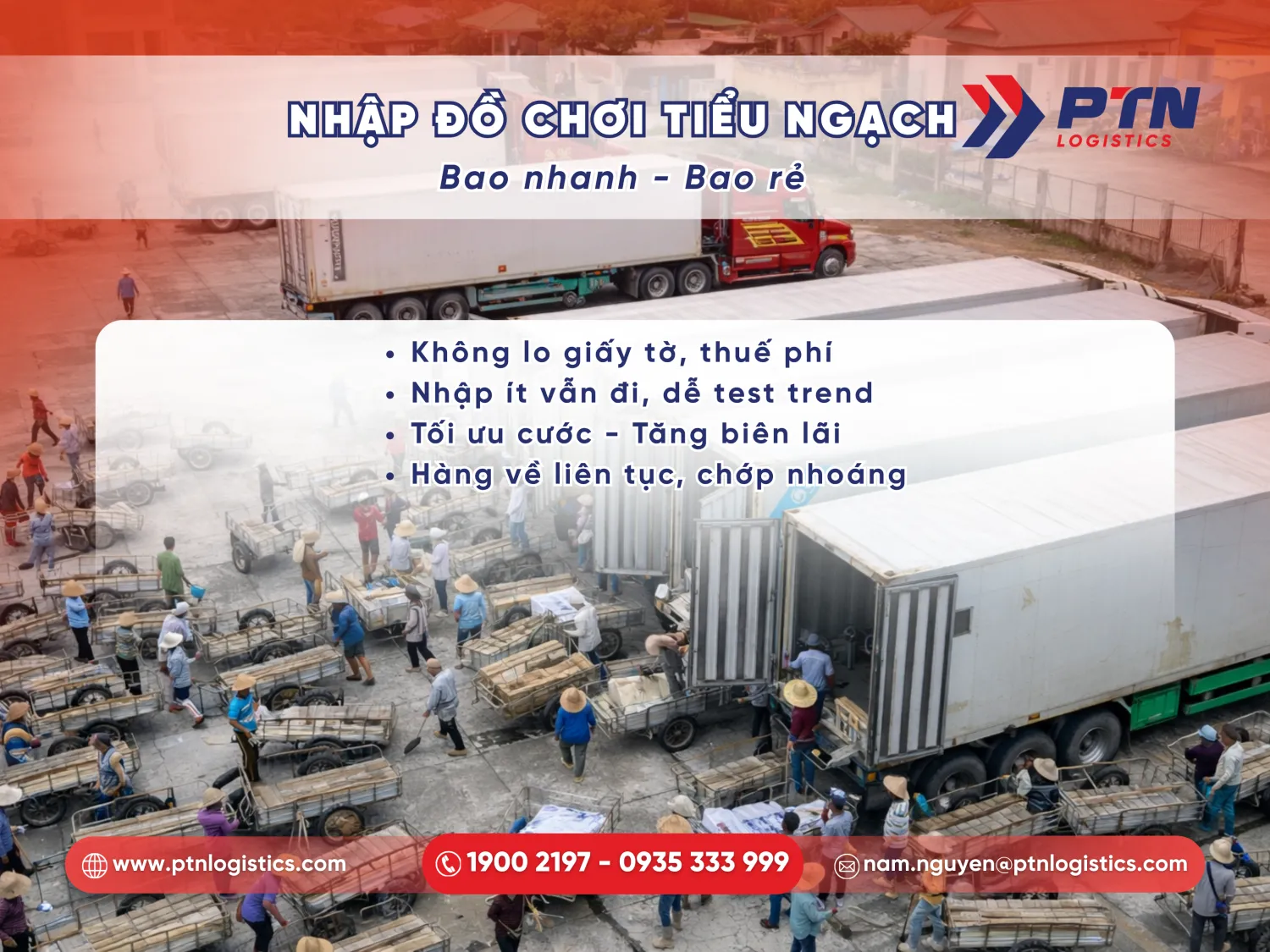 Phương thức nhập hàng đồ chơi Trung Quốc bằng đường tiểu ngạch
