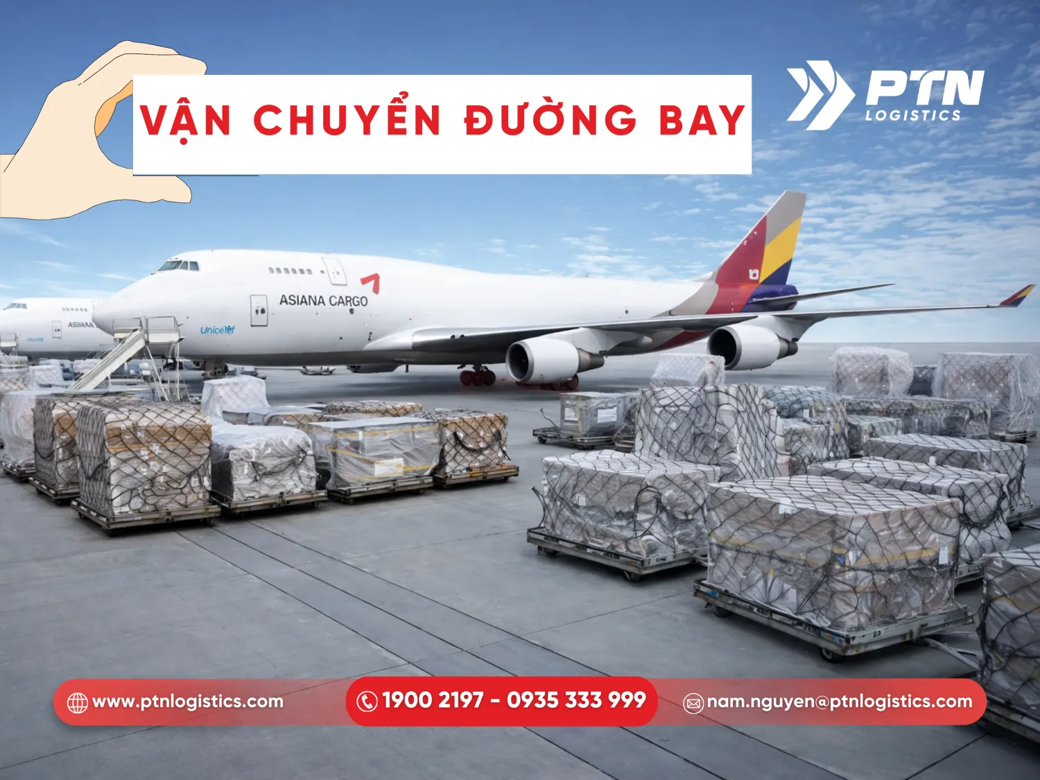 Phương thức vận chuyển vải bằng đường hàng không