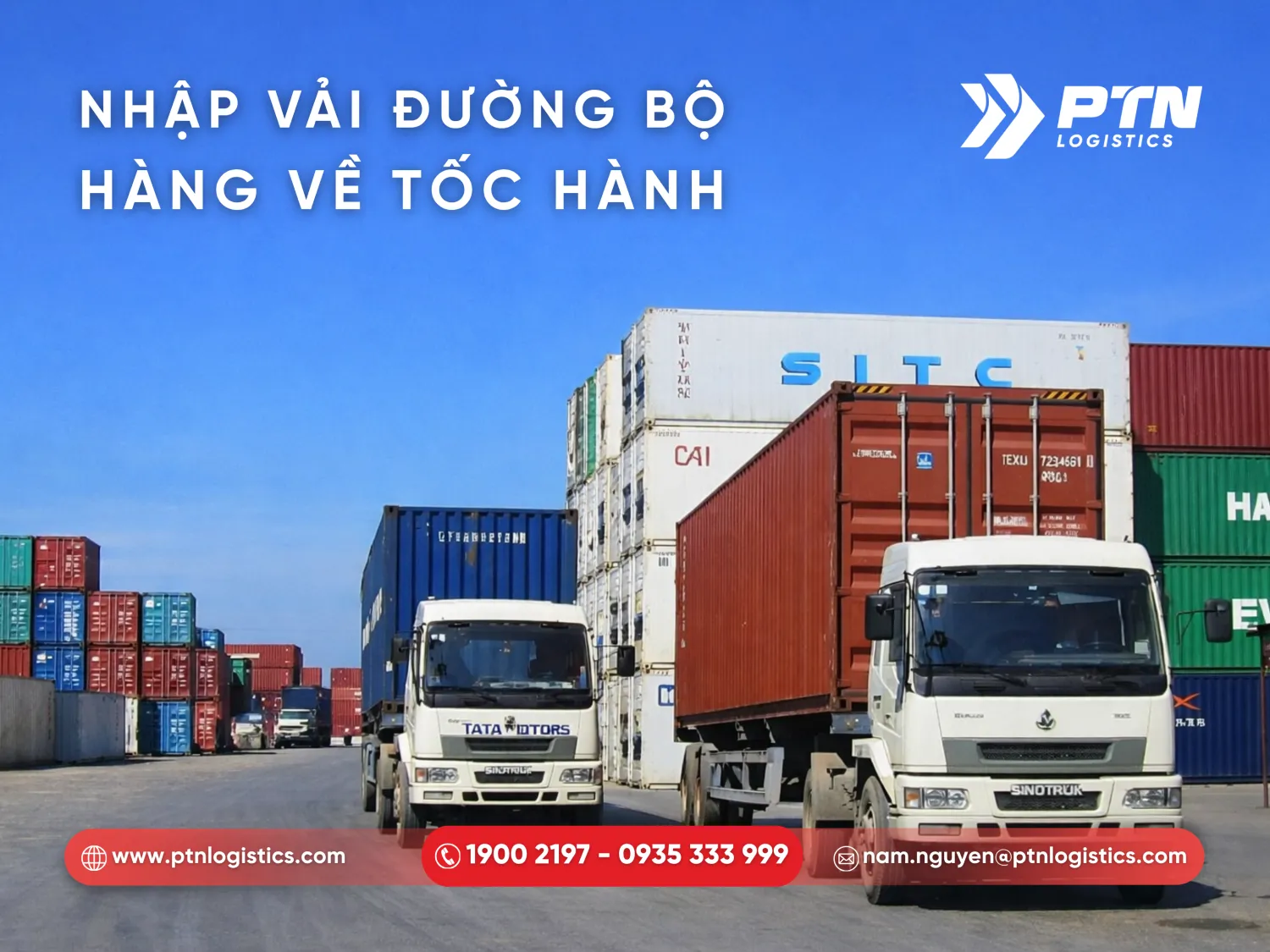 Phương thức vận chuyển vải Trung bằng đường bộ
