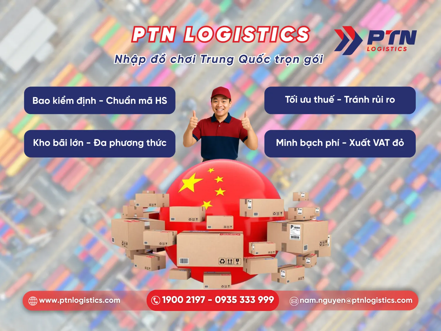 PTN cung cấp dịch vụ nhập đồ chơi Trung Quốc