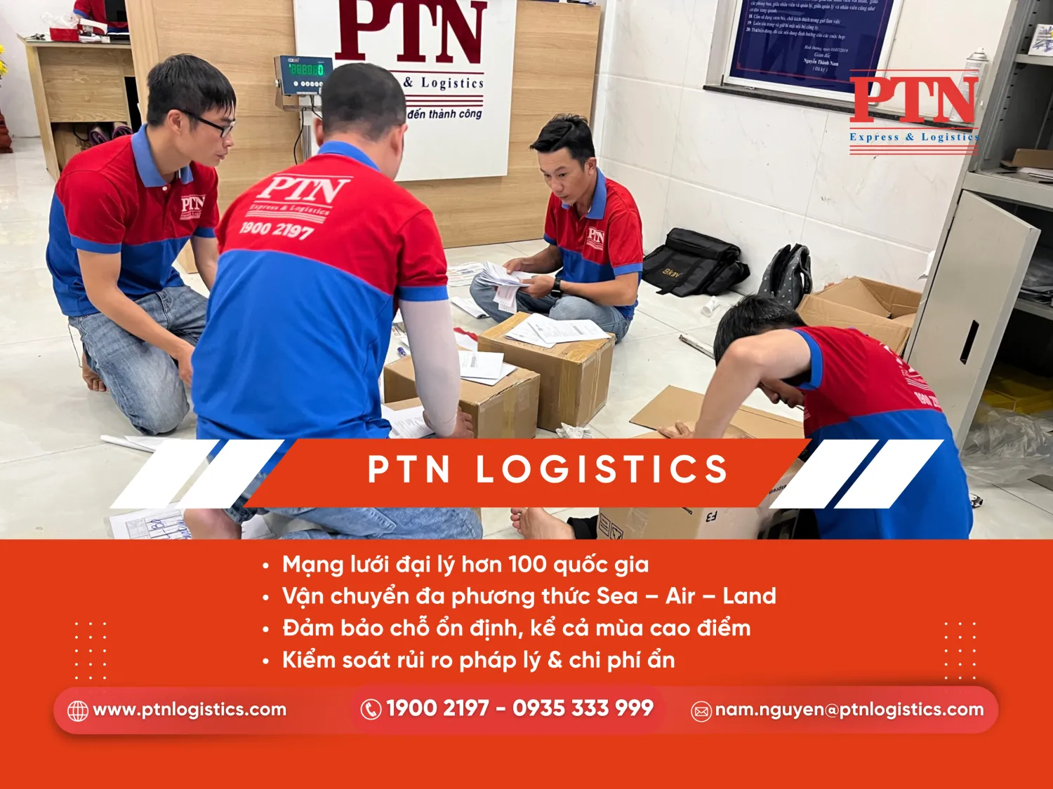PTN cung cấp dịch vụ vận tải logistics toàn diện