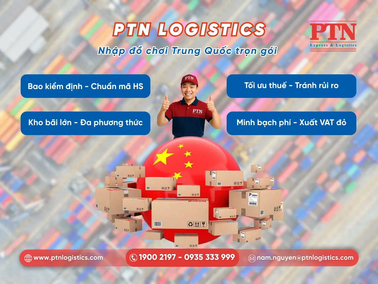 PTN Logistics cung cấp dịch vụ nhập đồ chơi Trung Quốc