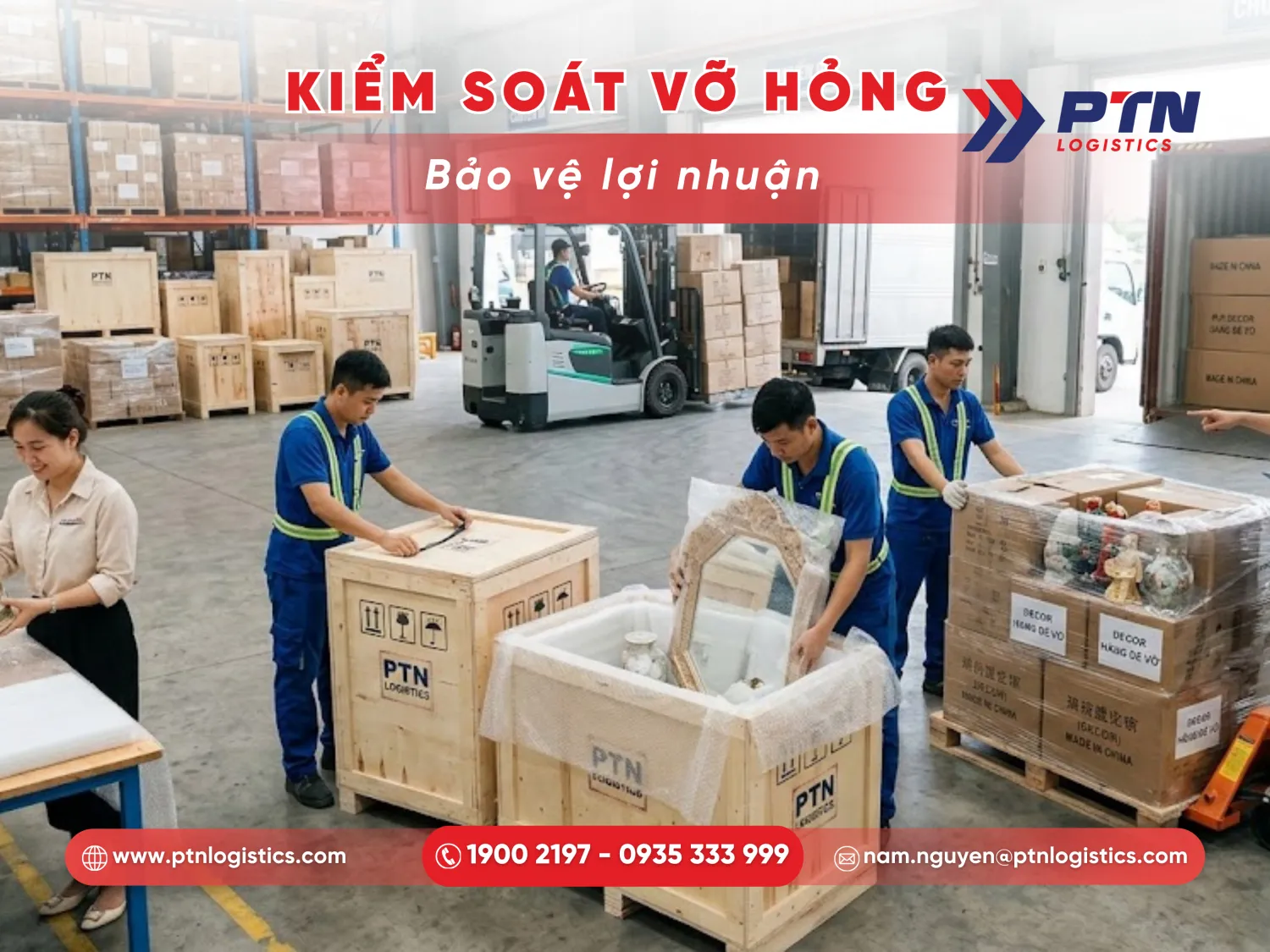 Quản lý những rủi ro hư hỏng khi vân chuyển