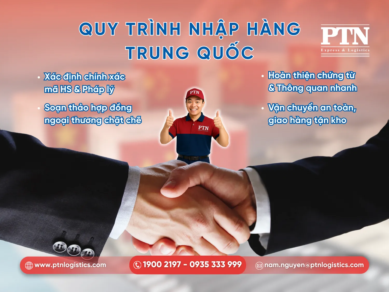 Quy trình nhập hàng Trung Quốc tại PTN