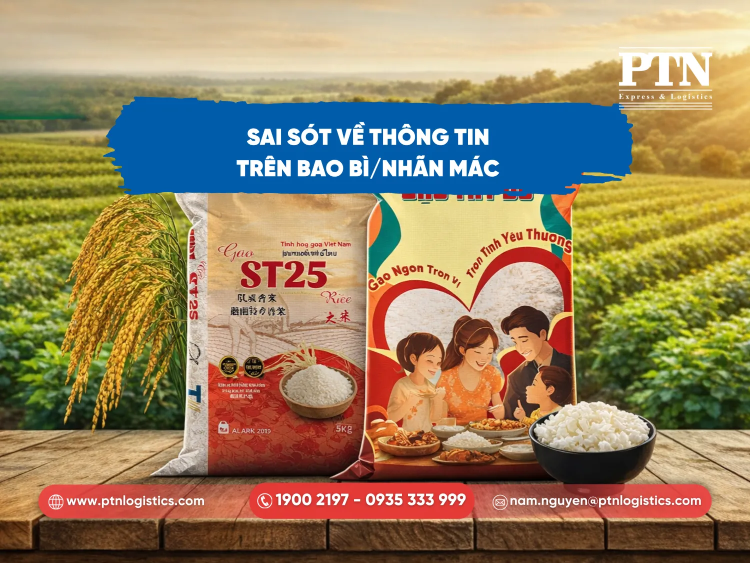 Sai sót thông tin trên bao bì/nhãn mác