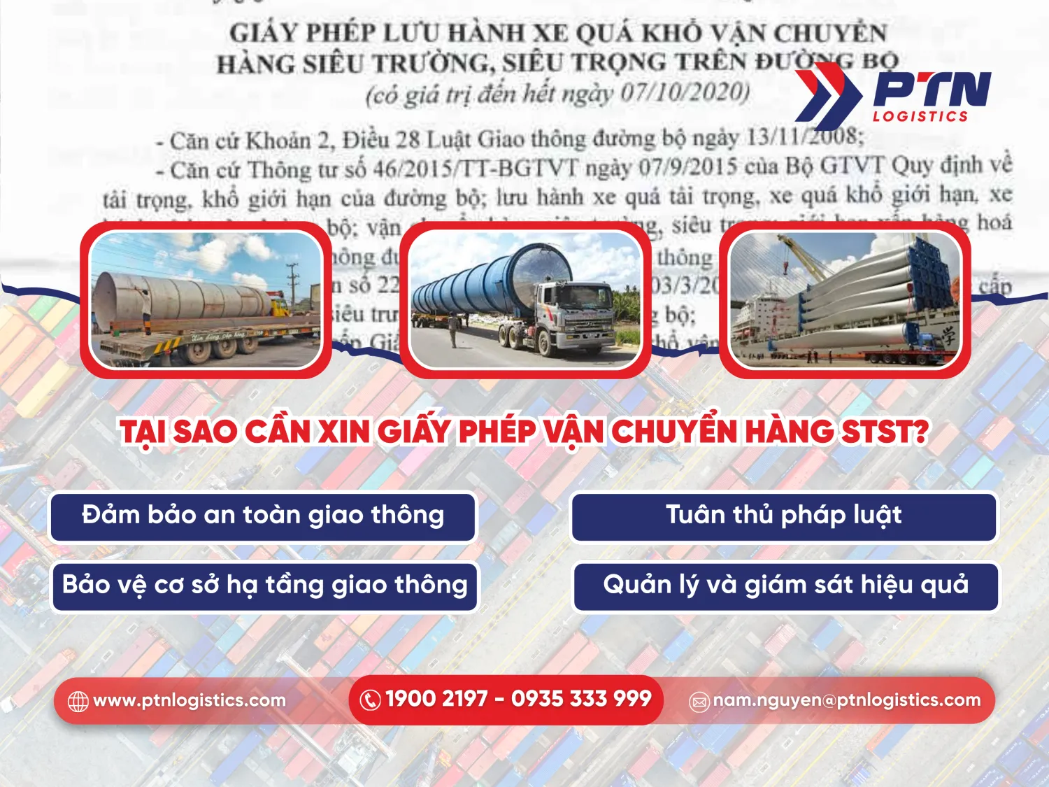 Tại sao cần phải xin giấy phép vận chuyển hàng STST