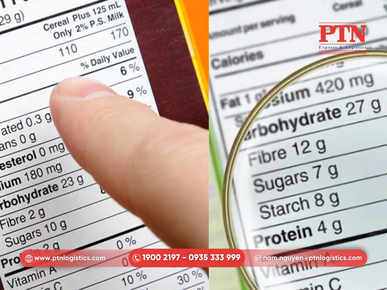 Thông tin chi tiết về thành phần và nhãn mắc sản phẩm