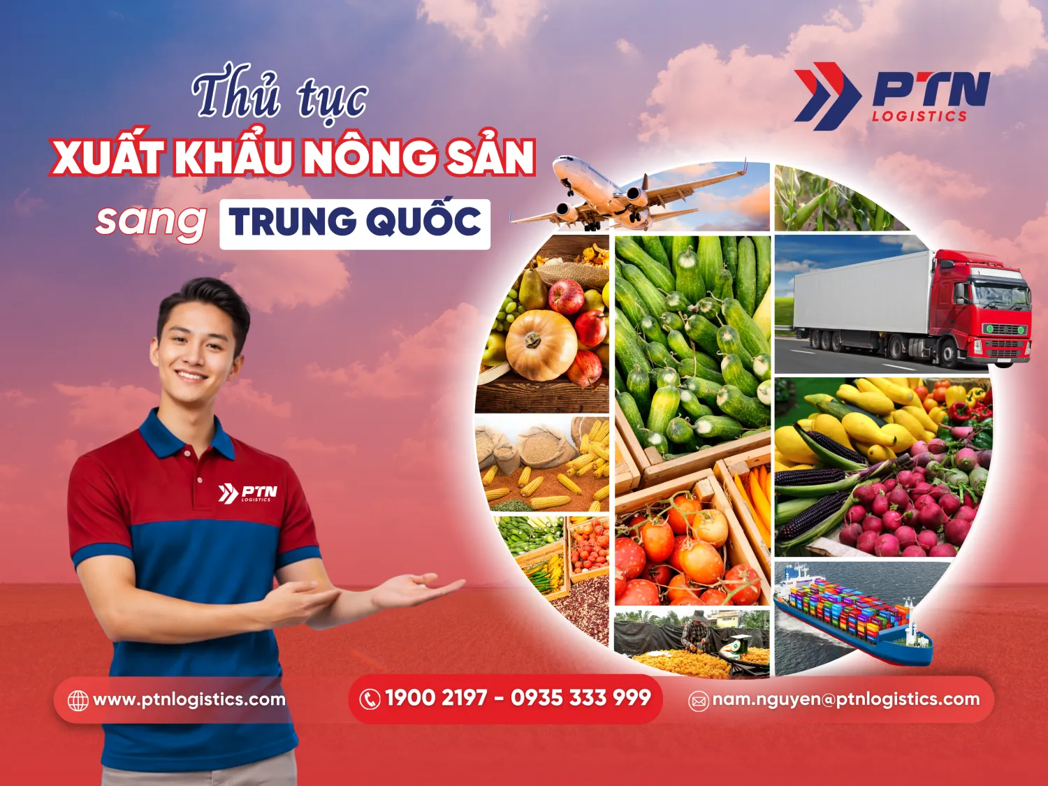 Thủ tục xuất khẩu nông sản sang Trung Quốc chi tiết nhất