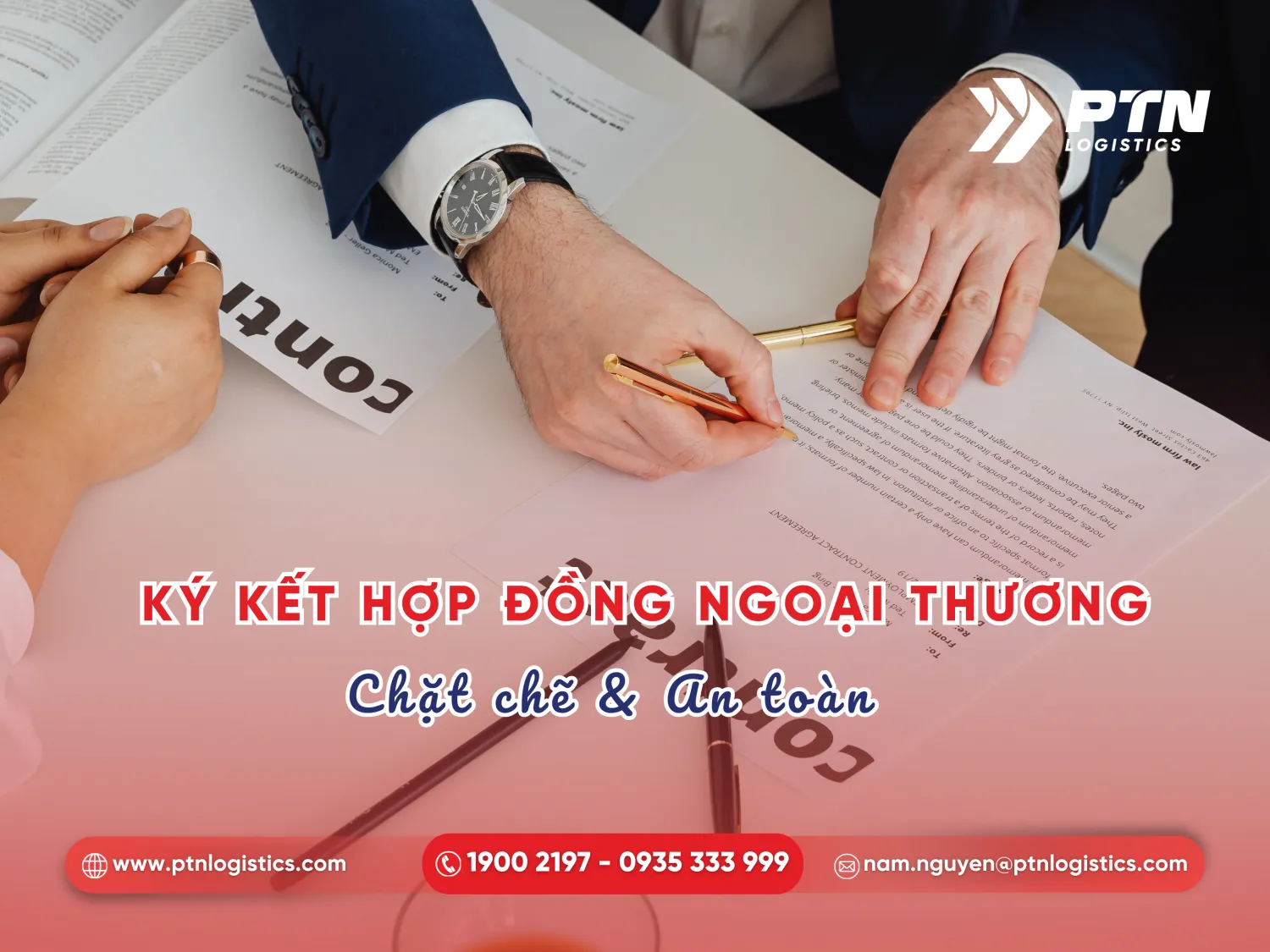 Thực hiện bước ký kết hợp đồng ngoại thương