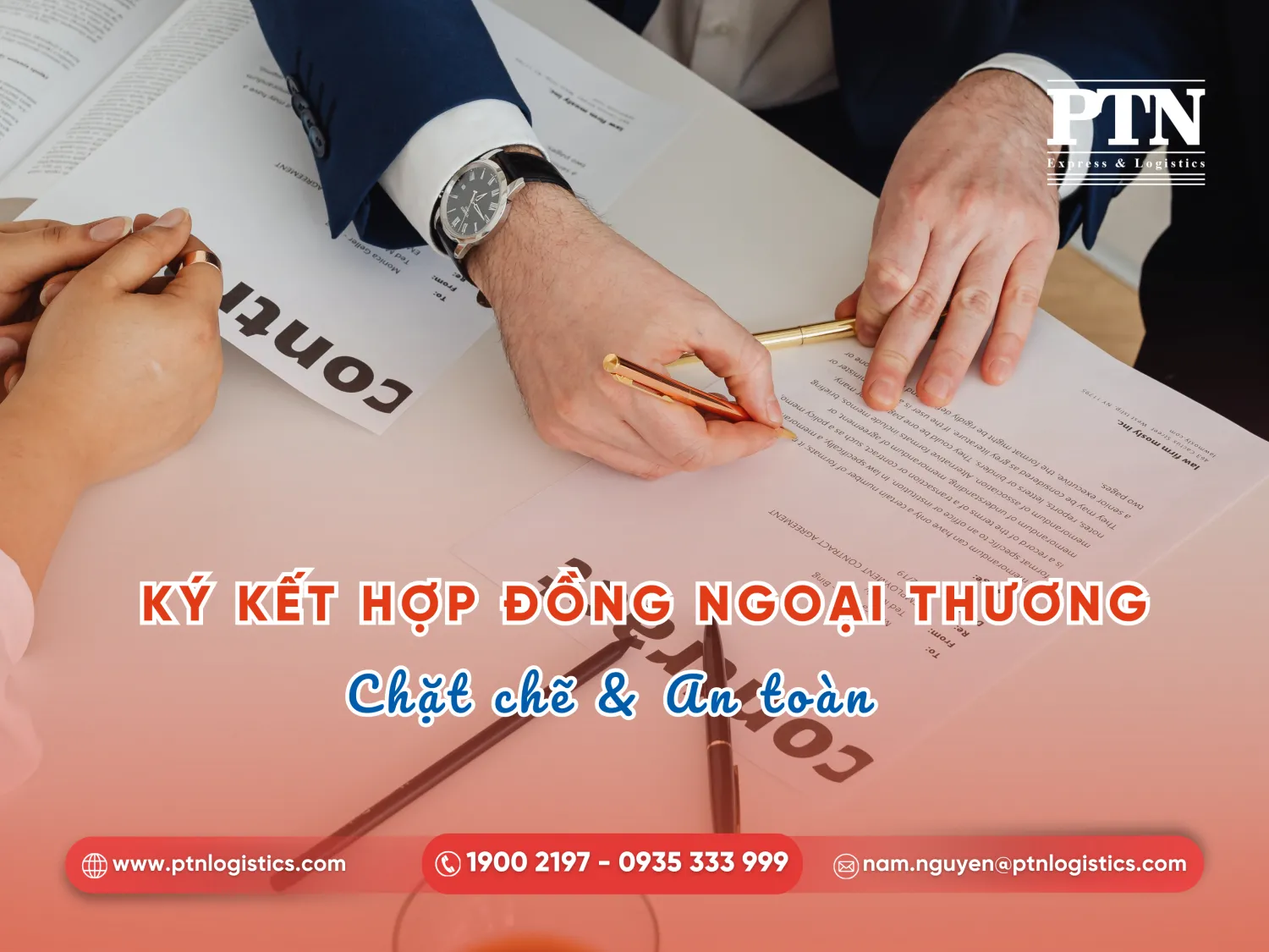 Thực hiện ký kết hợp đồng ngoại thương