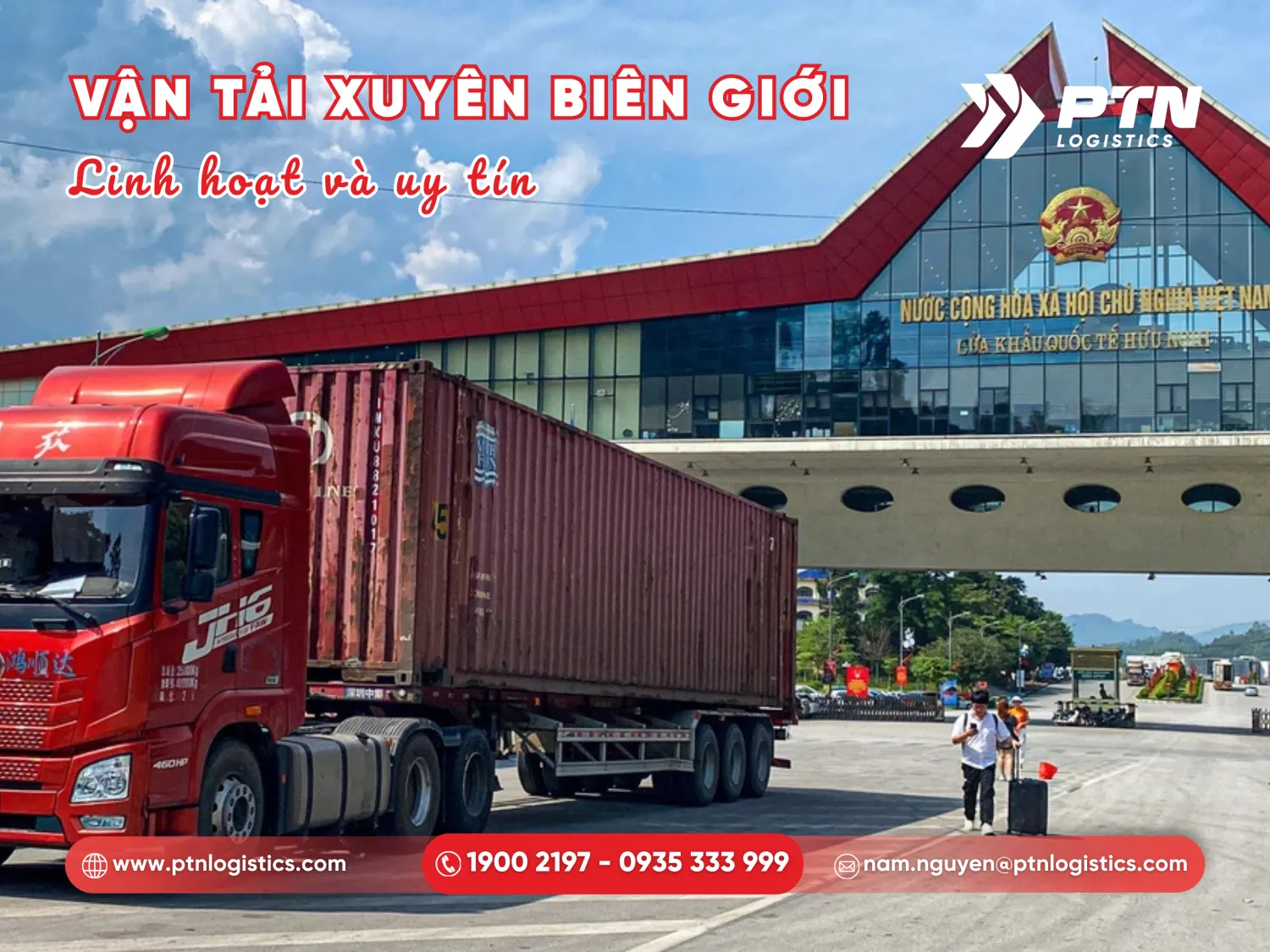Tiến hành vận chuyển hàng xuyên biên giới