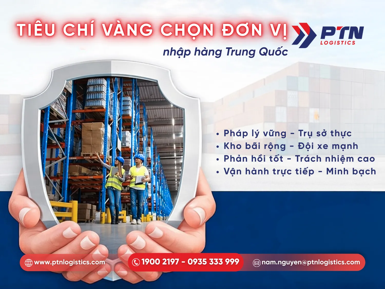 Tiêu chí chọn đơn vị nhập hàng Trung Quốc uy tín