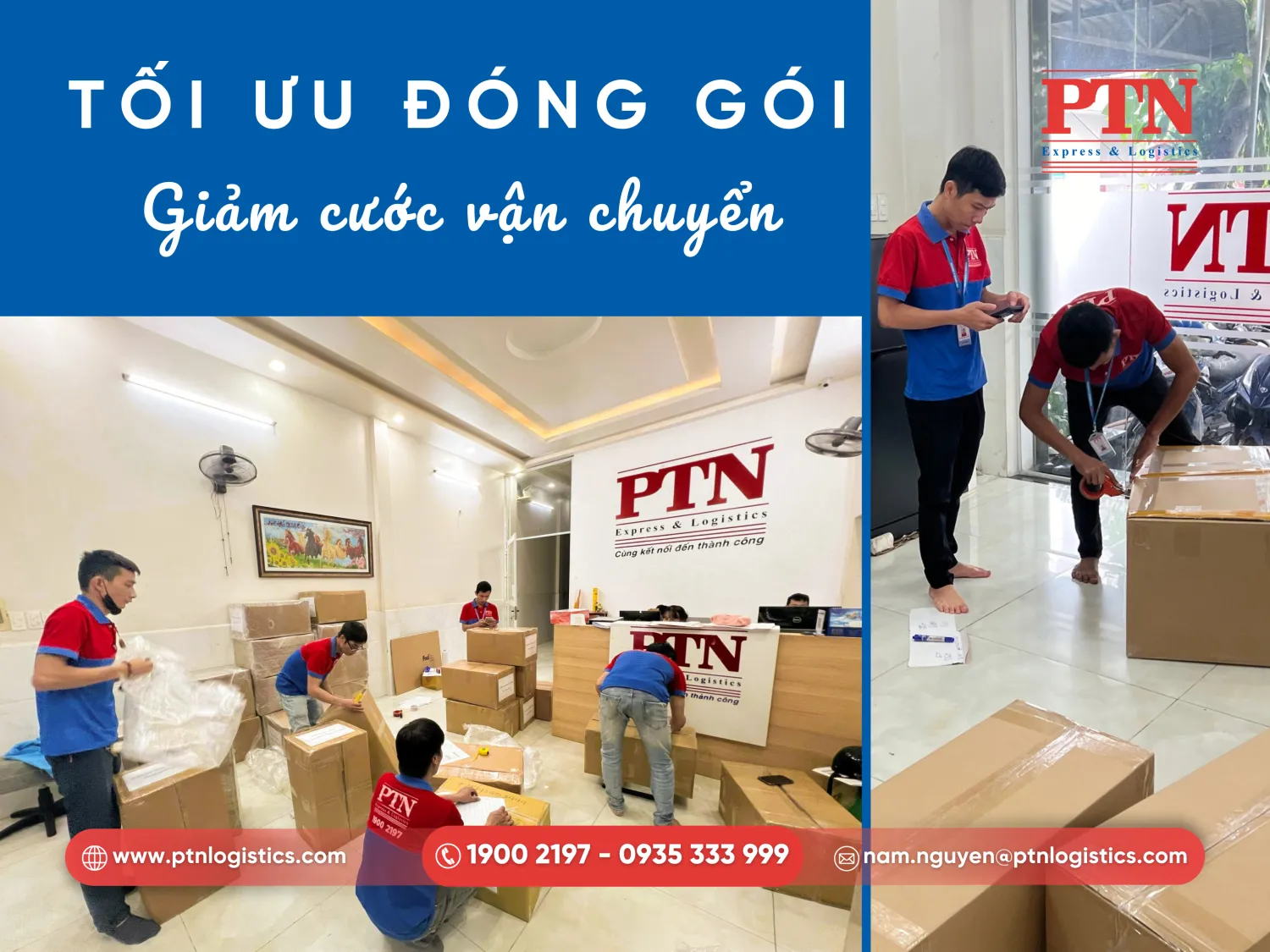 Tối ưu cách đóng gói để giảm trọng lượng
